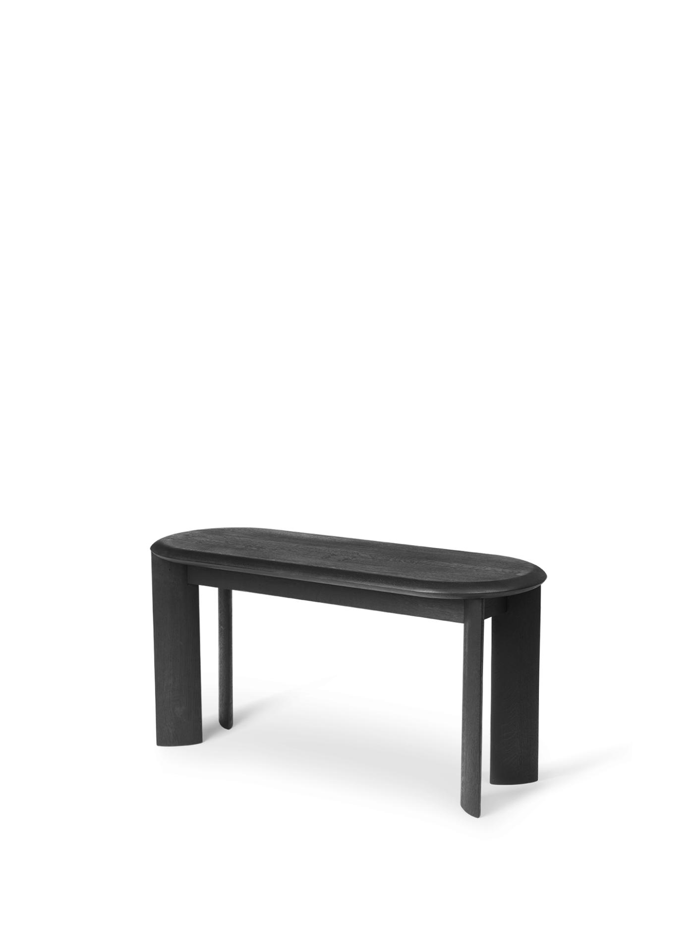 Bevel Bench – Black Oiled Oak Chairs And Benches