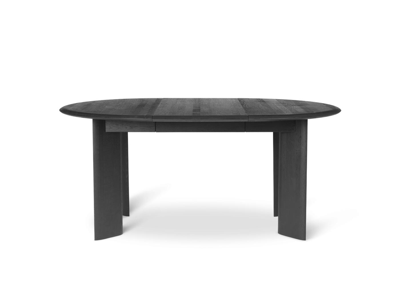 Bevel Table – Extendable X 1 – Black Oiled Oak Furniture