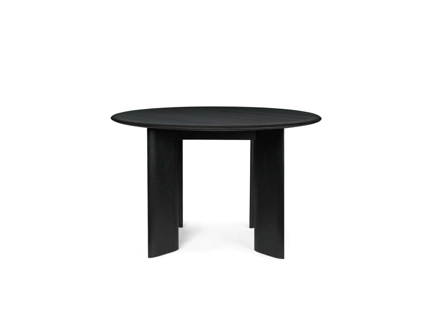 Bevel Table – Round /U00D8117 – Black Oiled Beech Furniture