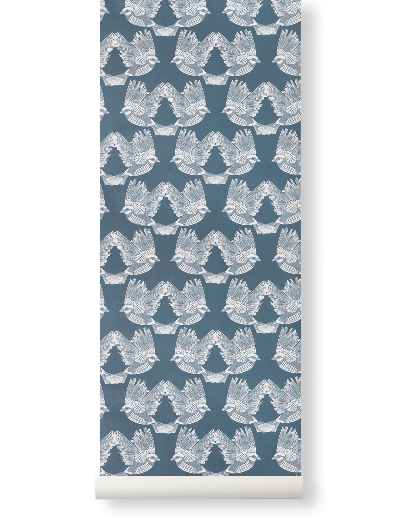 Birds Wallpaper – Dark Green / Off-White Accessories