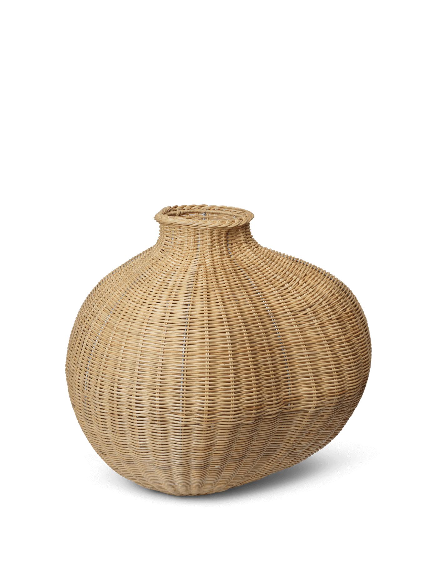 Bola Braided Floor Vase – Natural Accessories