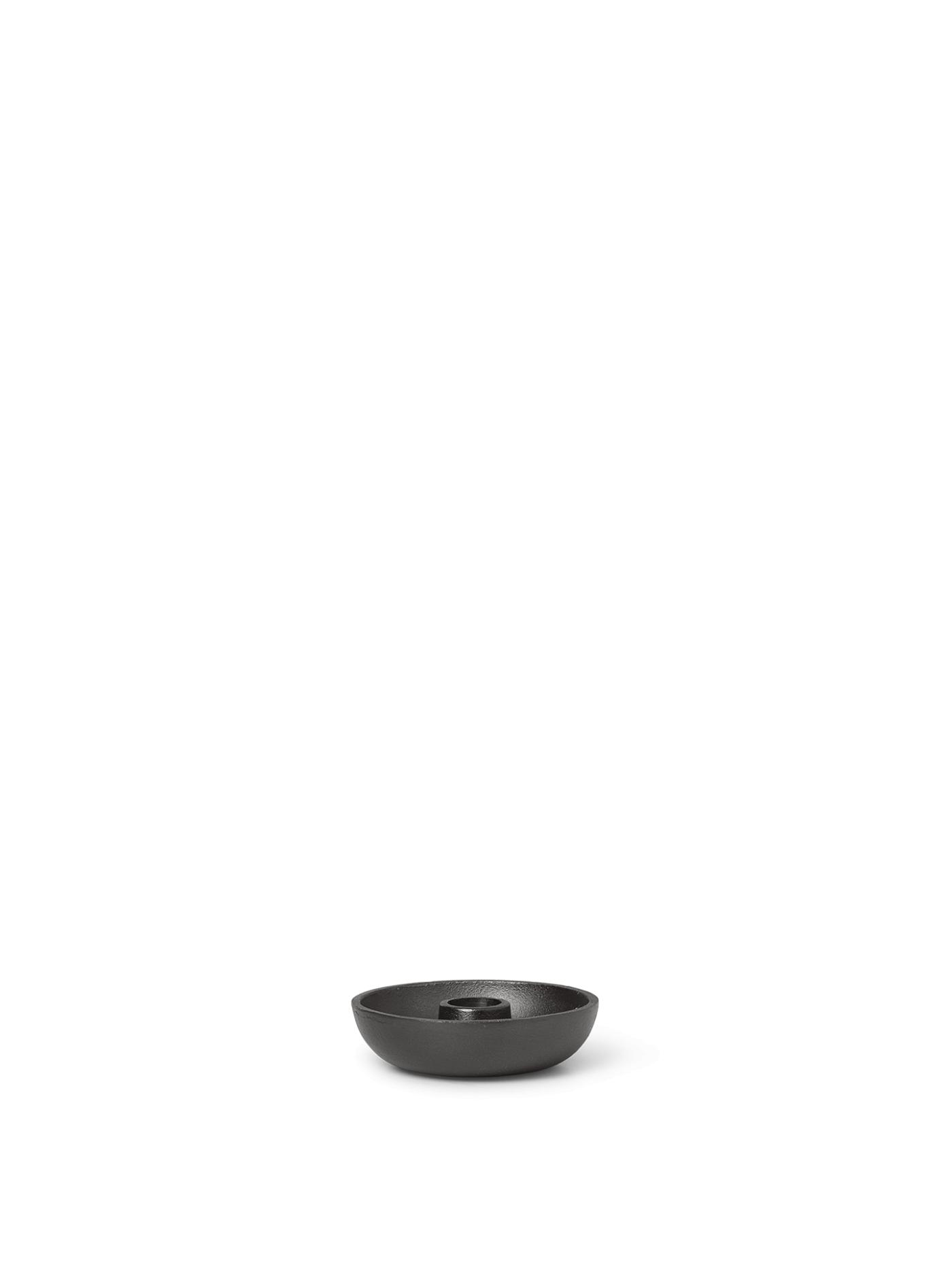 Bowl Candle Holder – Single – Blackened Aluminium Accessories