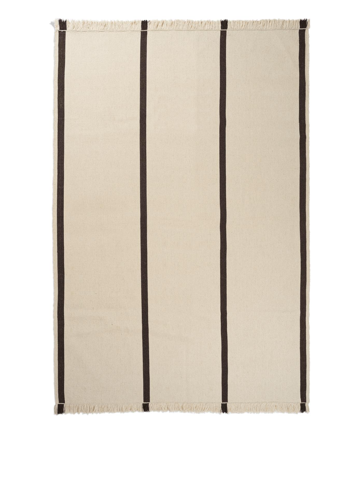 Calm Kelim Rug – Off-White/Coffee Rectangular Rugs