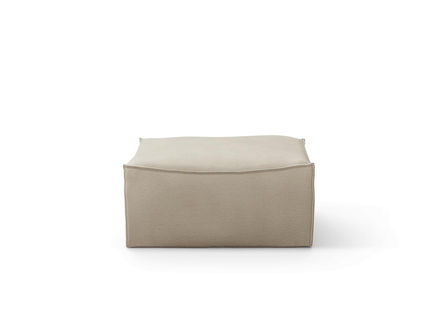 Catena Pouf Square S500 Rich Linen – Natural – Us Furniture