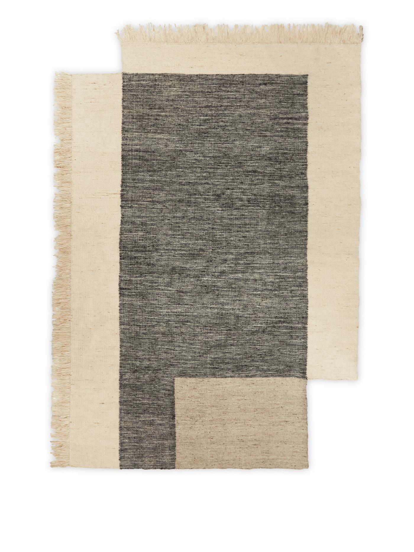 Counter Rug – Charcoal/Off-White Rectangular Rugs