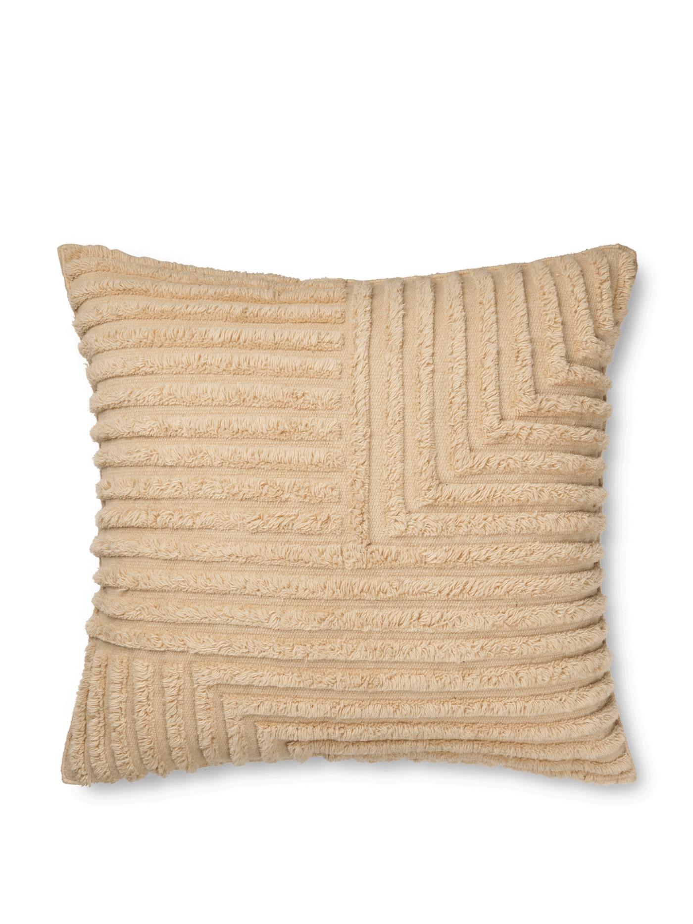 Crease Wool Cushion – Large – Light Sand Cushions