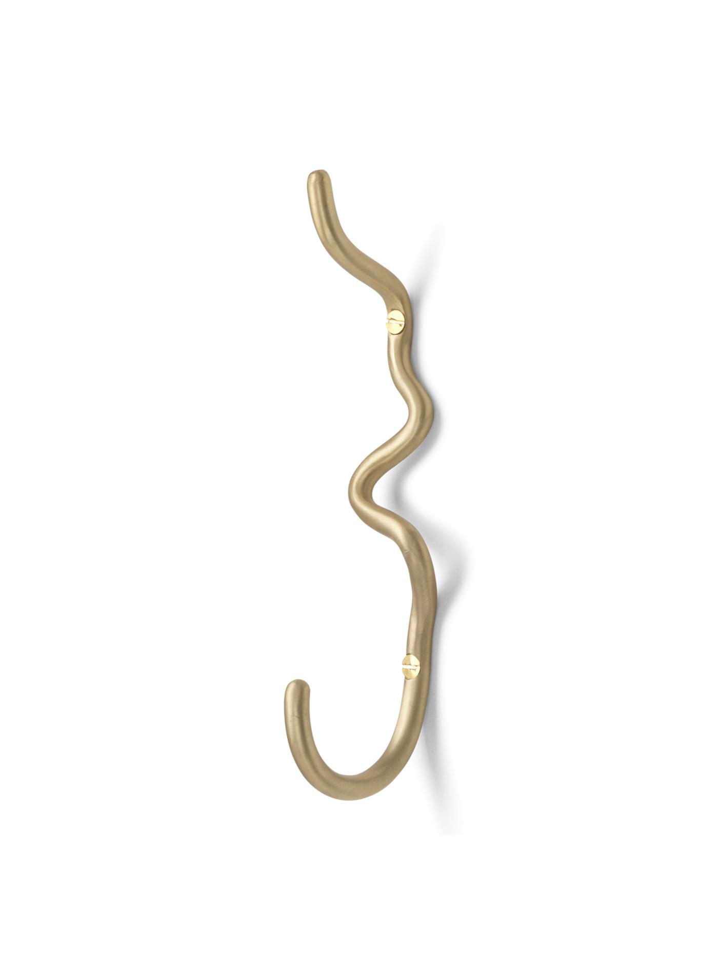 Curvature Hook – Brass Accessories