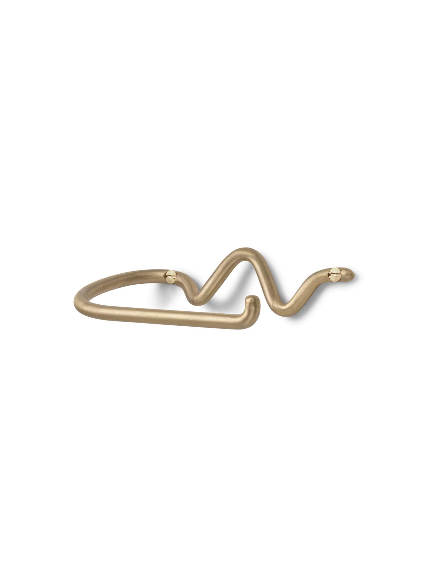 Curvature Toilet Paper Holder – Brass Accessories