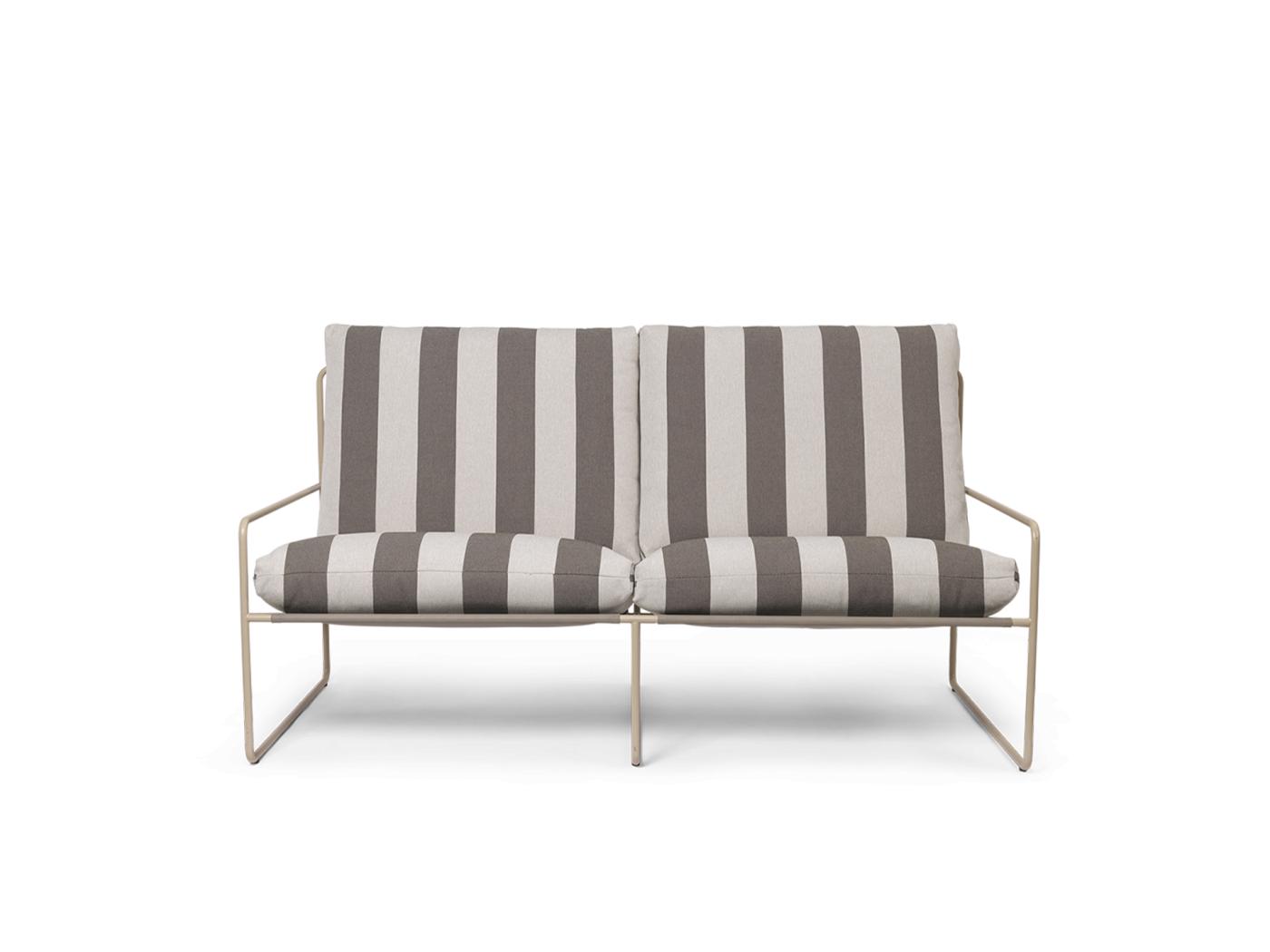 Desert 2-Seater – Stripe – Cashmere/Chocolate Furniture