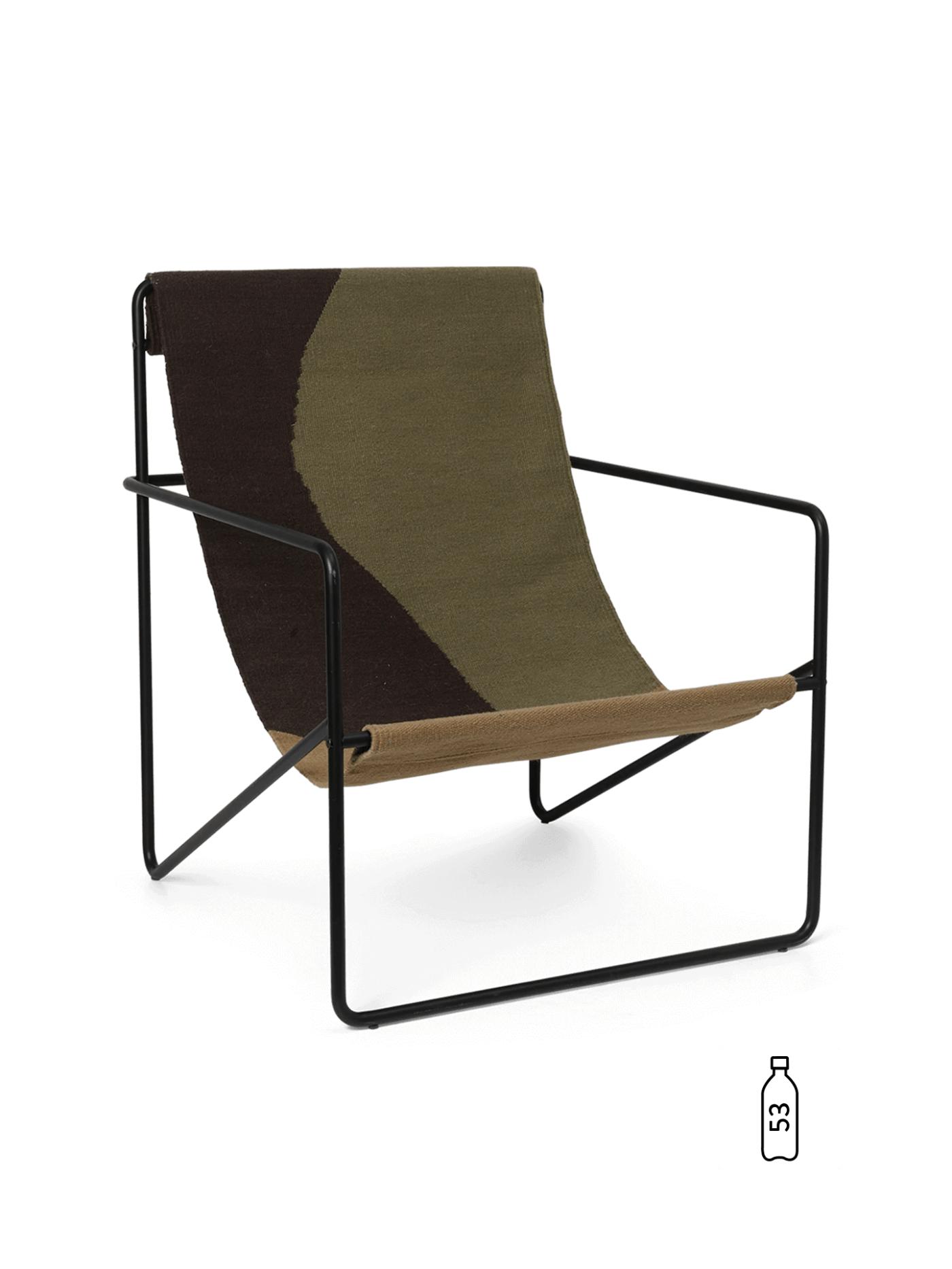 Desert Lounge Chair – Black/Dune Furniture