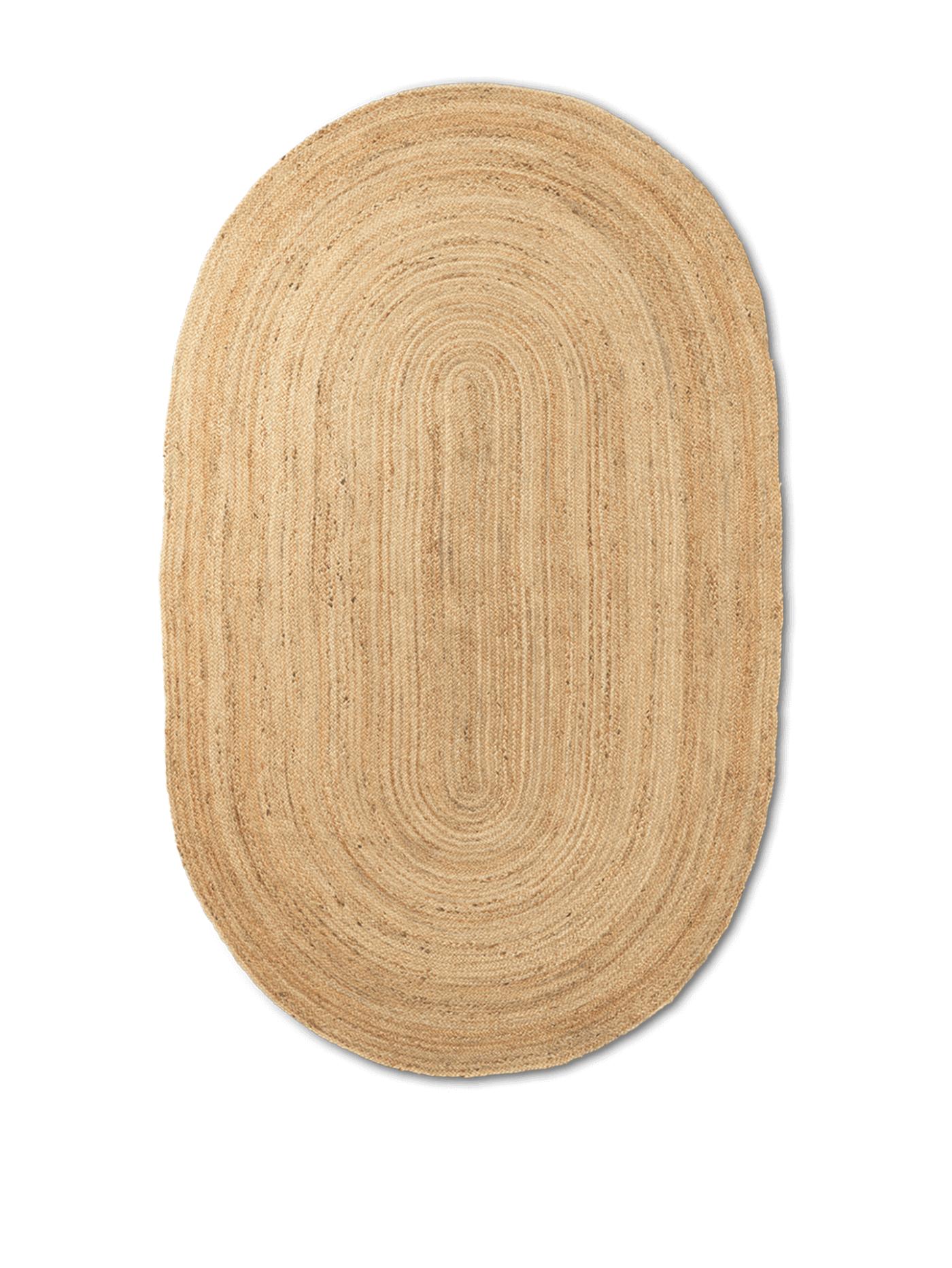 Eternal Oval Jute Rug – Natural Round Rugs