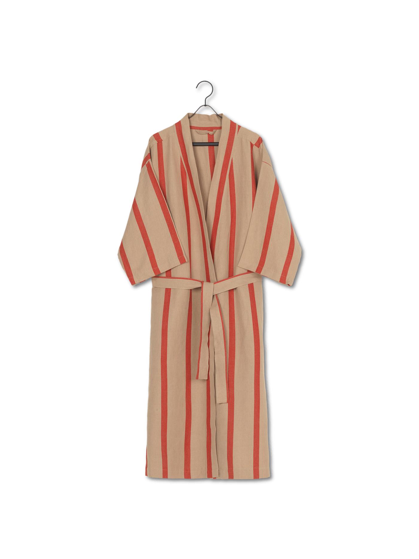 Field Robe – Camel/Red Textiles