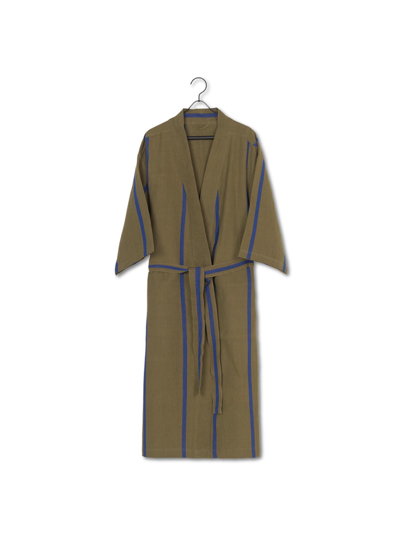 Field Robe – Olive/Bright Blue Textiles