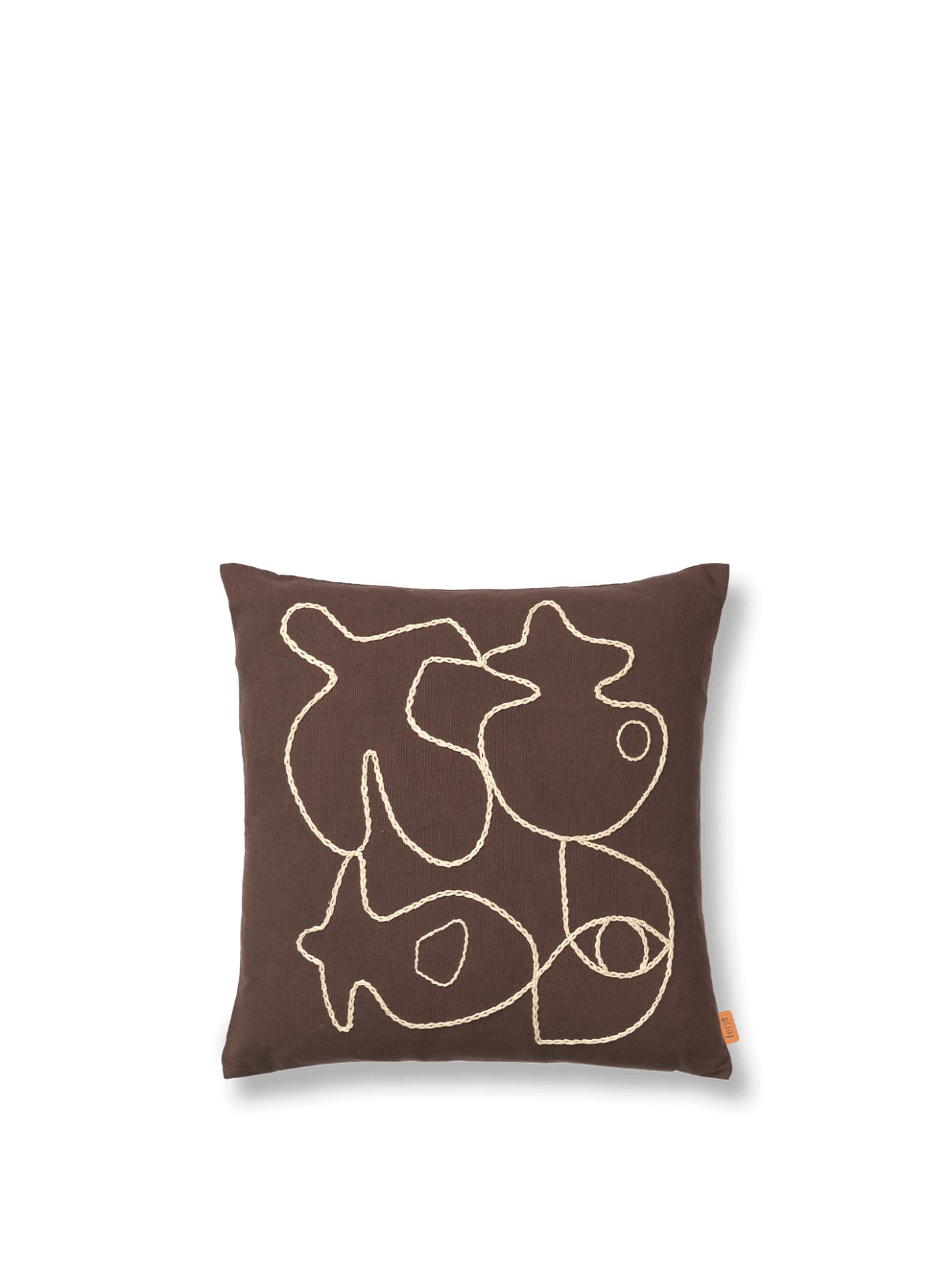 Figure Cushion – Coffee/Sand Cushions