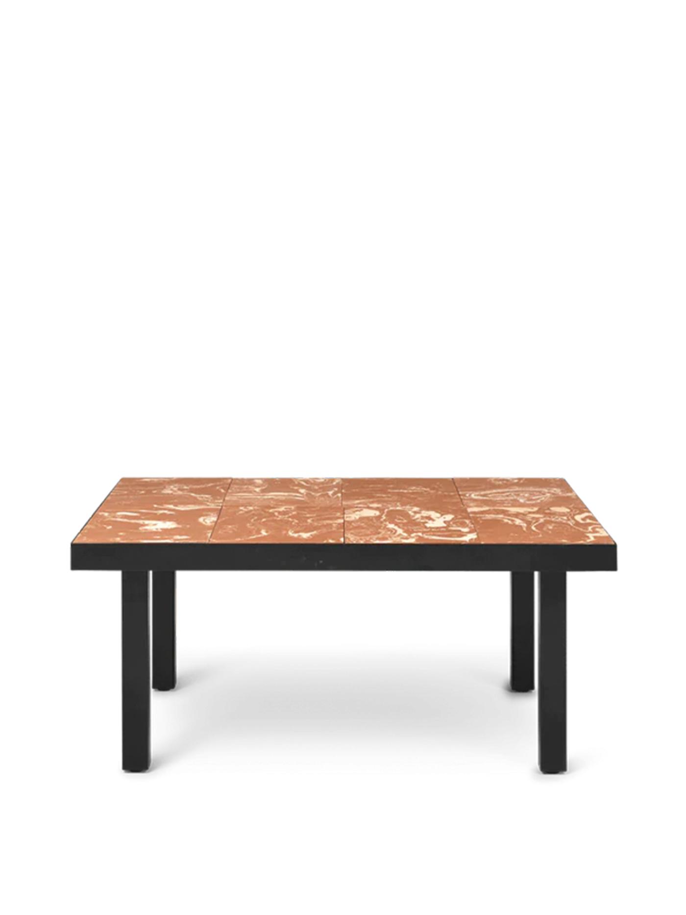 Flod Coffee Table – Terracotta/Black Furniture