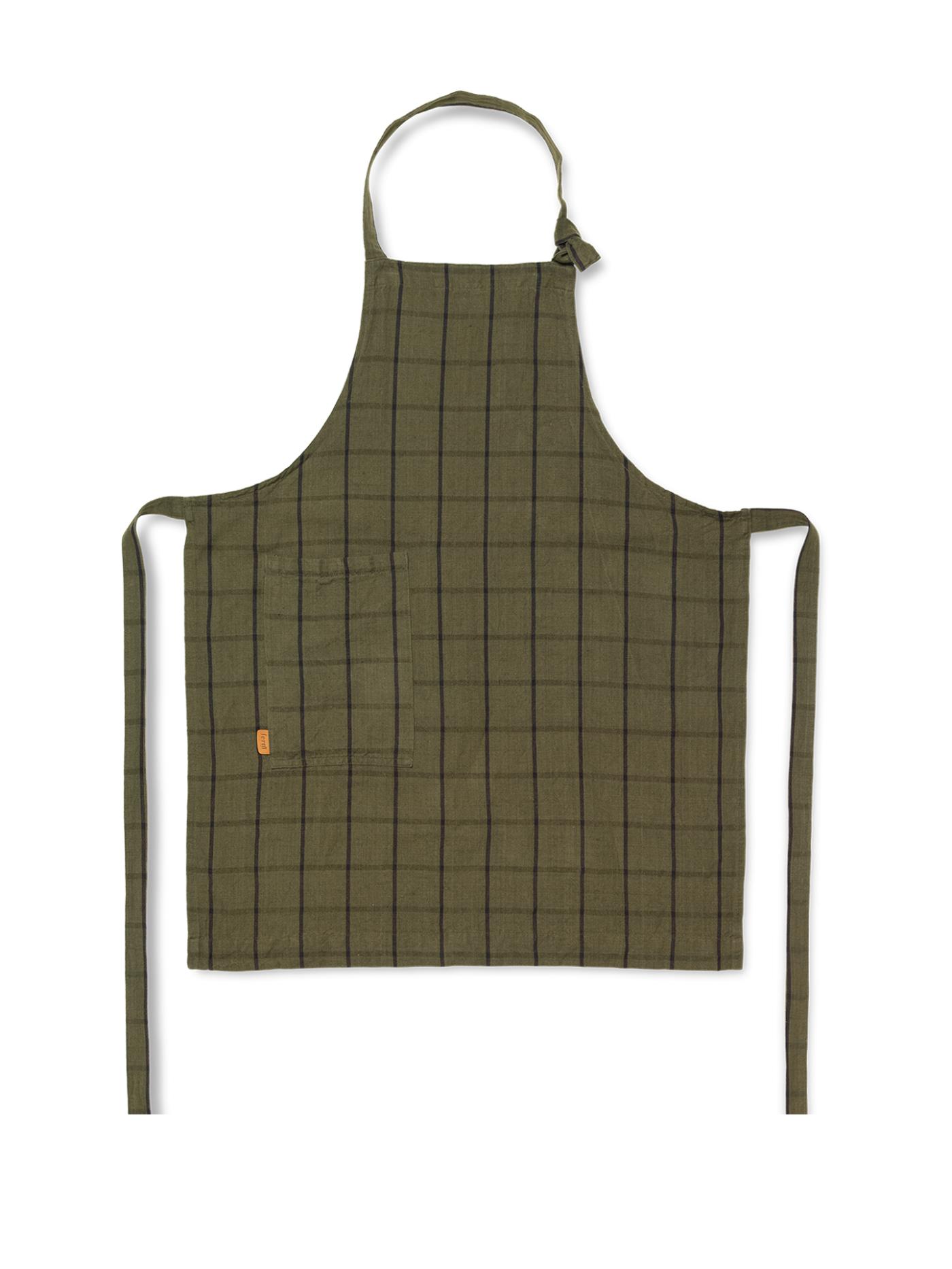 Hale Apron – Green/Black Kitchen