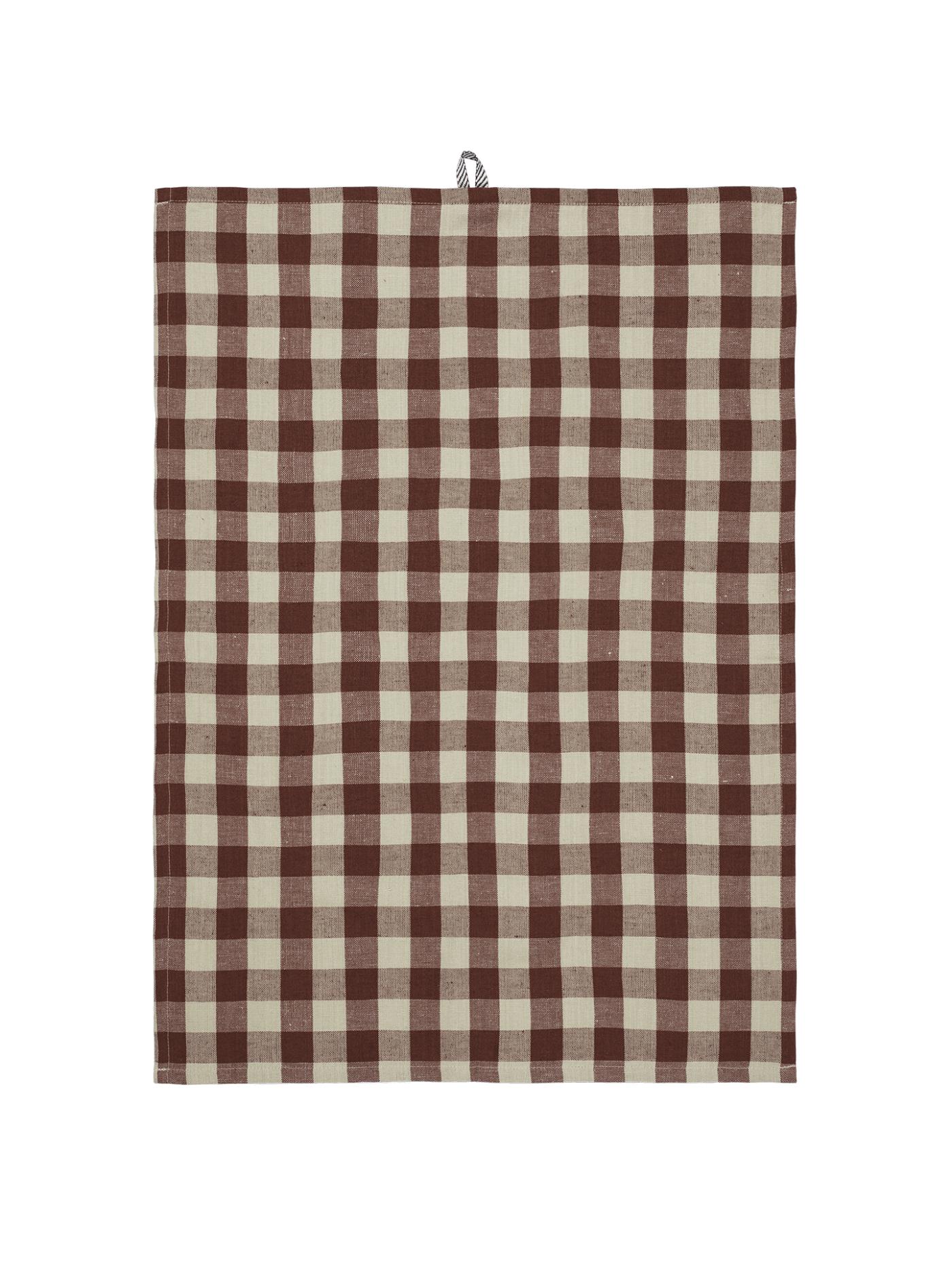 Hale Tea Towel – Cinnamon/Grey Green Kitchen