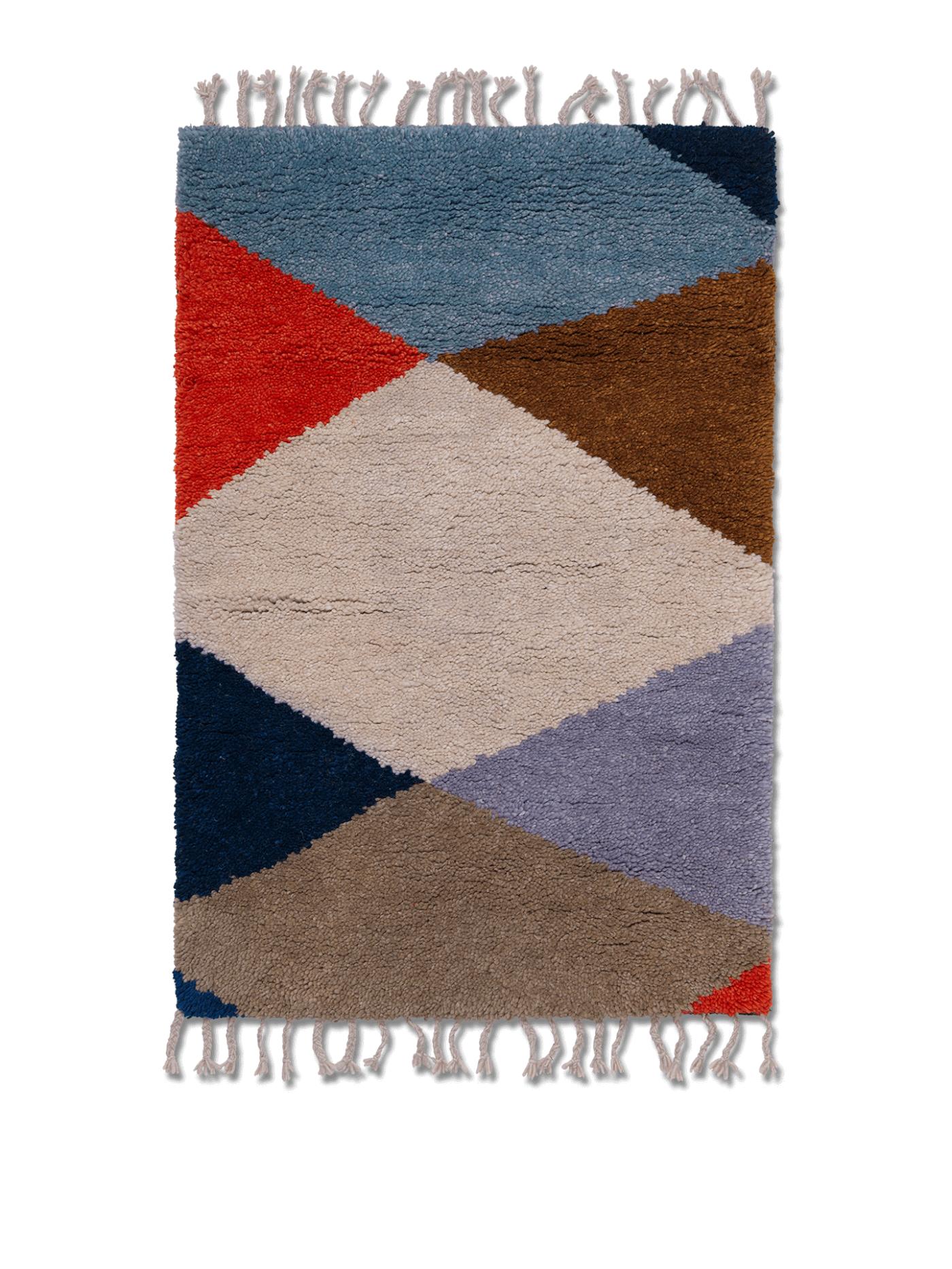 Harlequin Knotted Rug Rectangular Rugs