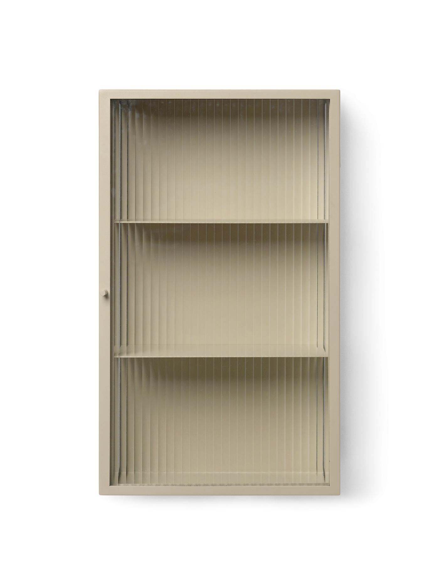 Haze Wall Cabinet – Reeded Glass – Cashmere Furniture