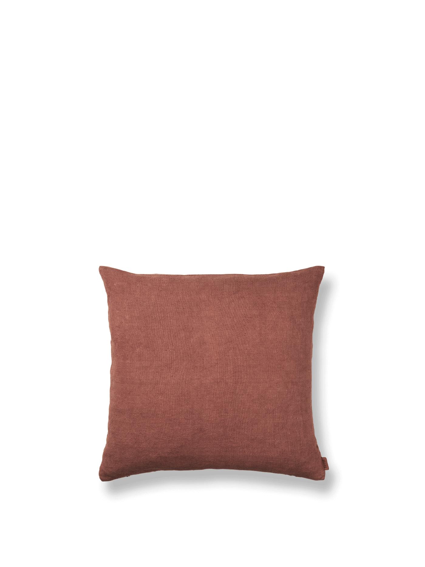 Heavy Linen Cushion – Berry Red Cushions