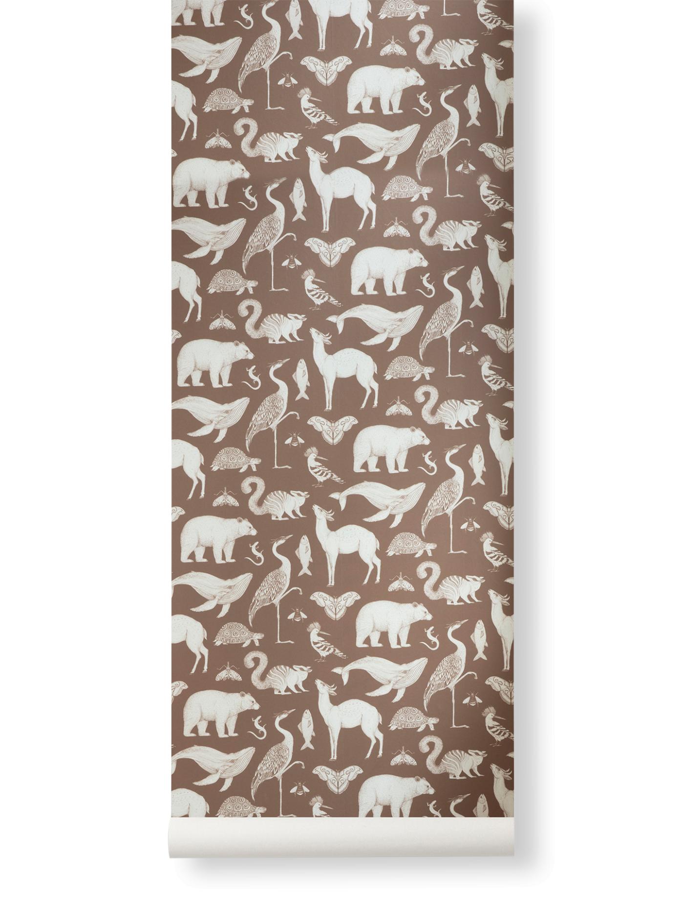 Katie Scott Wallpaper – Animals – Toffee Accessories