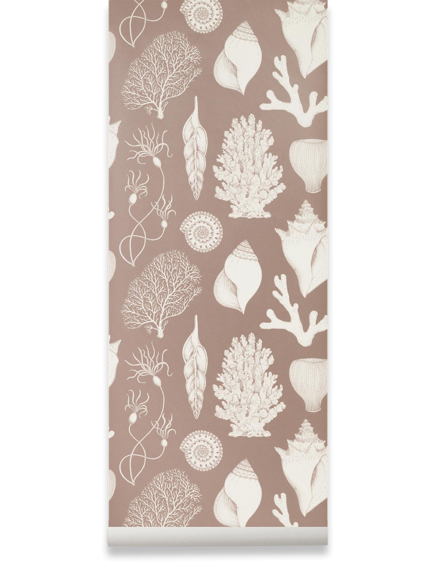 Katie Scott Wallpaper – Shells – Dusty Rose Accessories