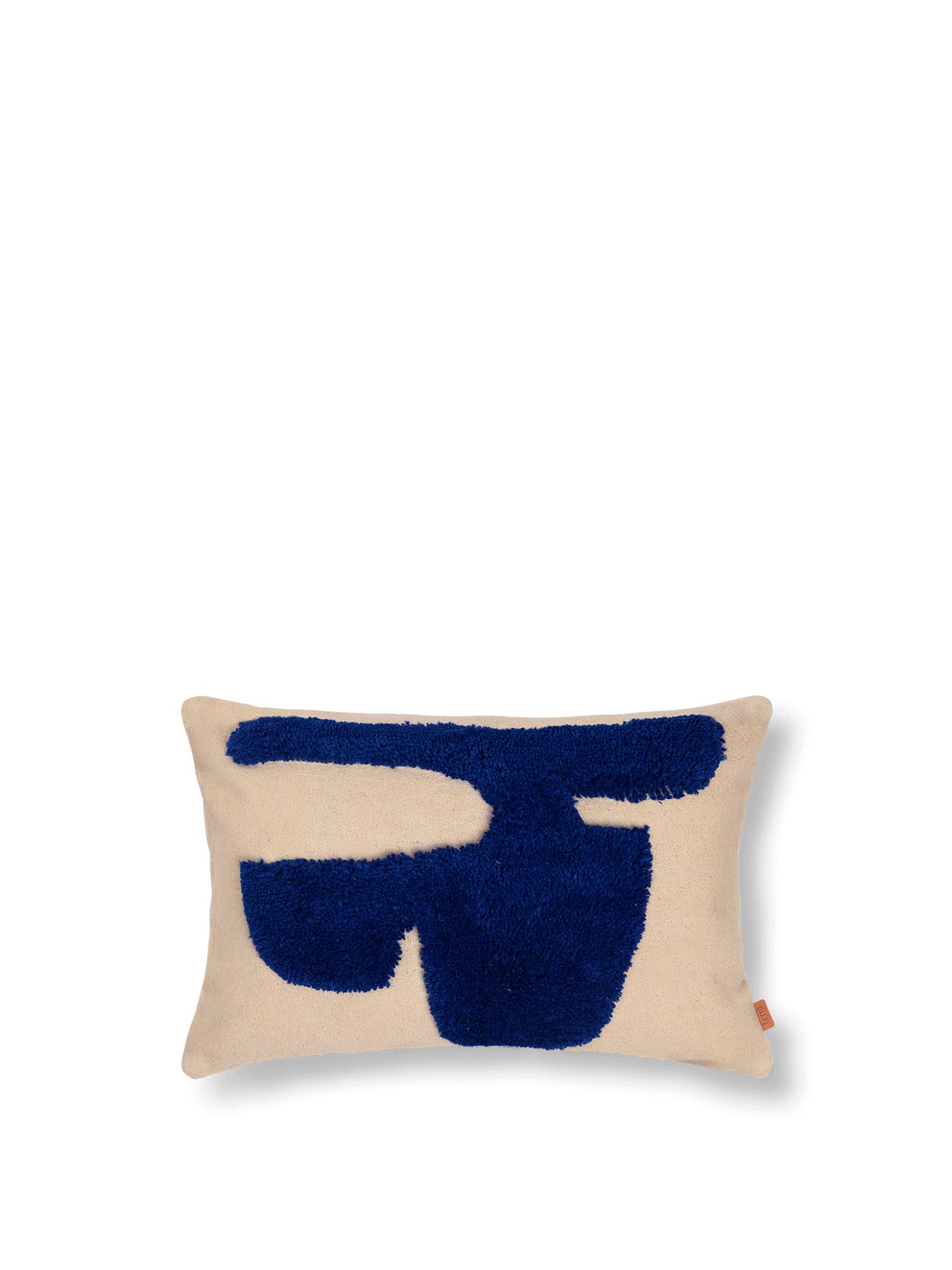 Lay Cushion – Rectangular – Sand/Bright Blue Cushions