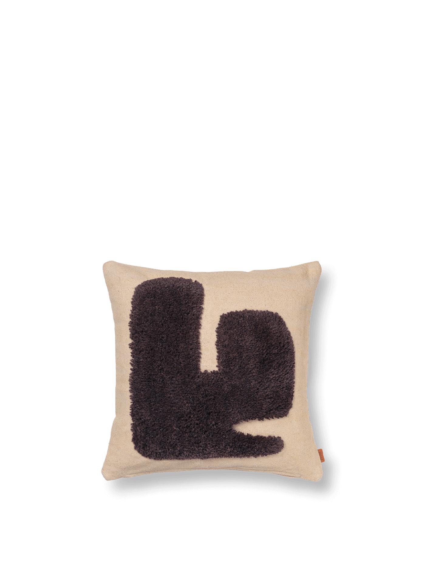 Lay Cushion – Sand/Dark Brown Cushions