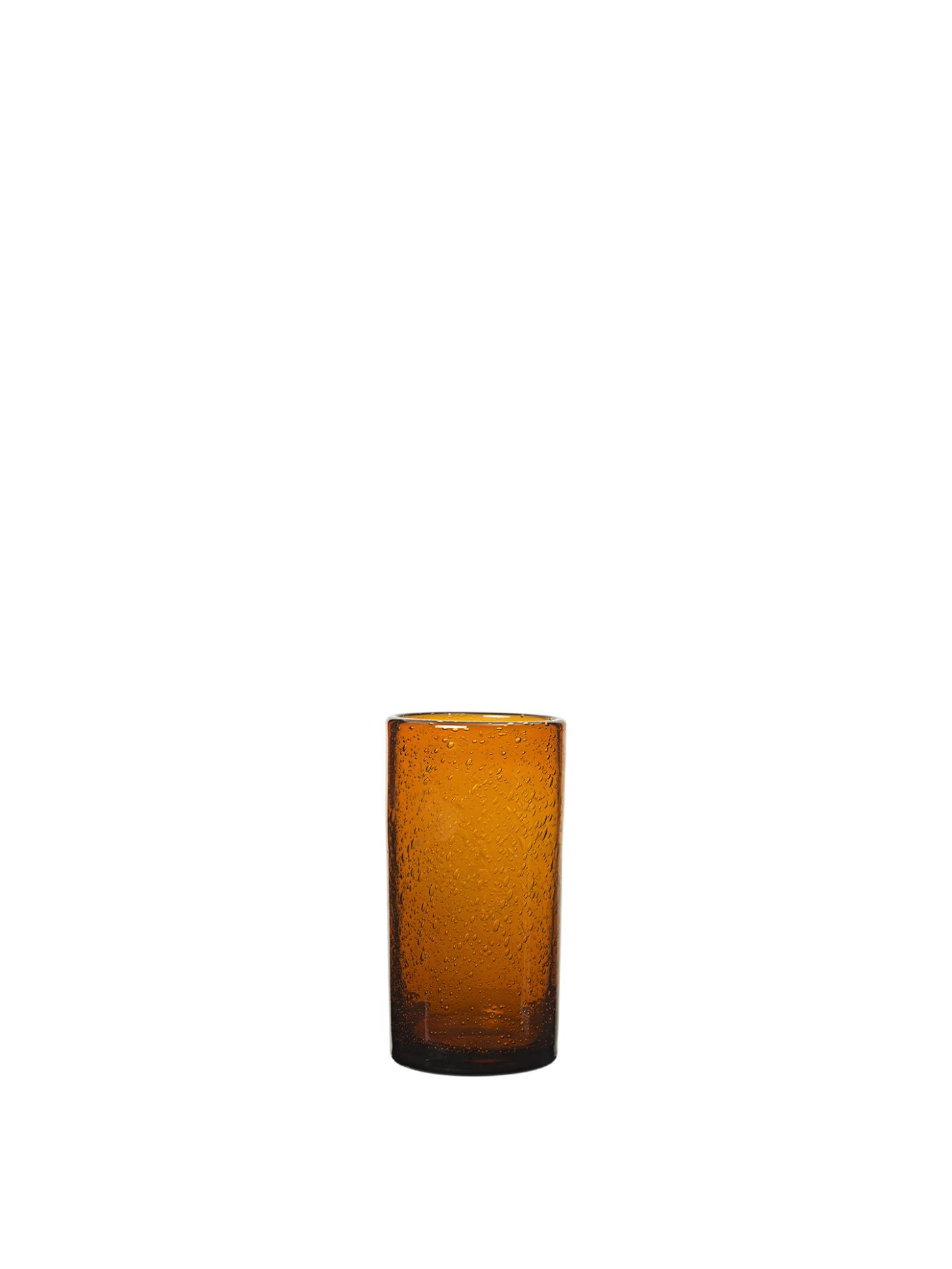 Oli Water Glass – Tall – Amber Glasses And Cups