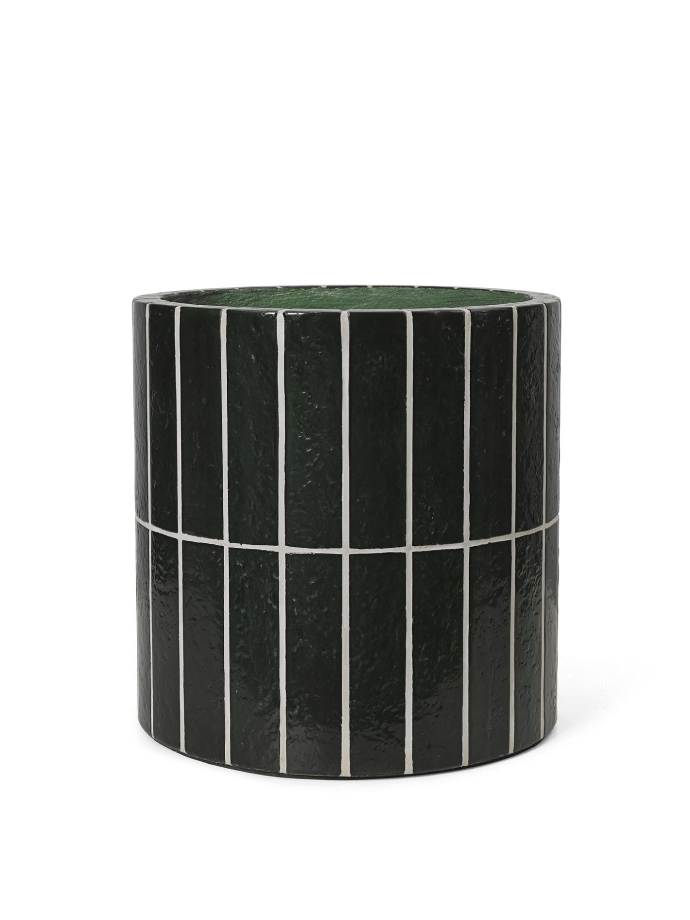 Pillar Plant Pot – Dark Green Accessories