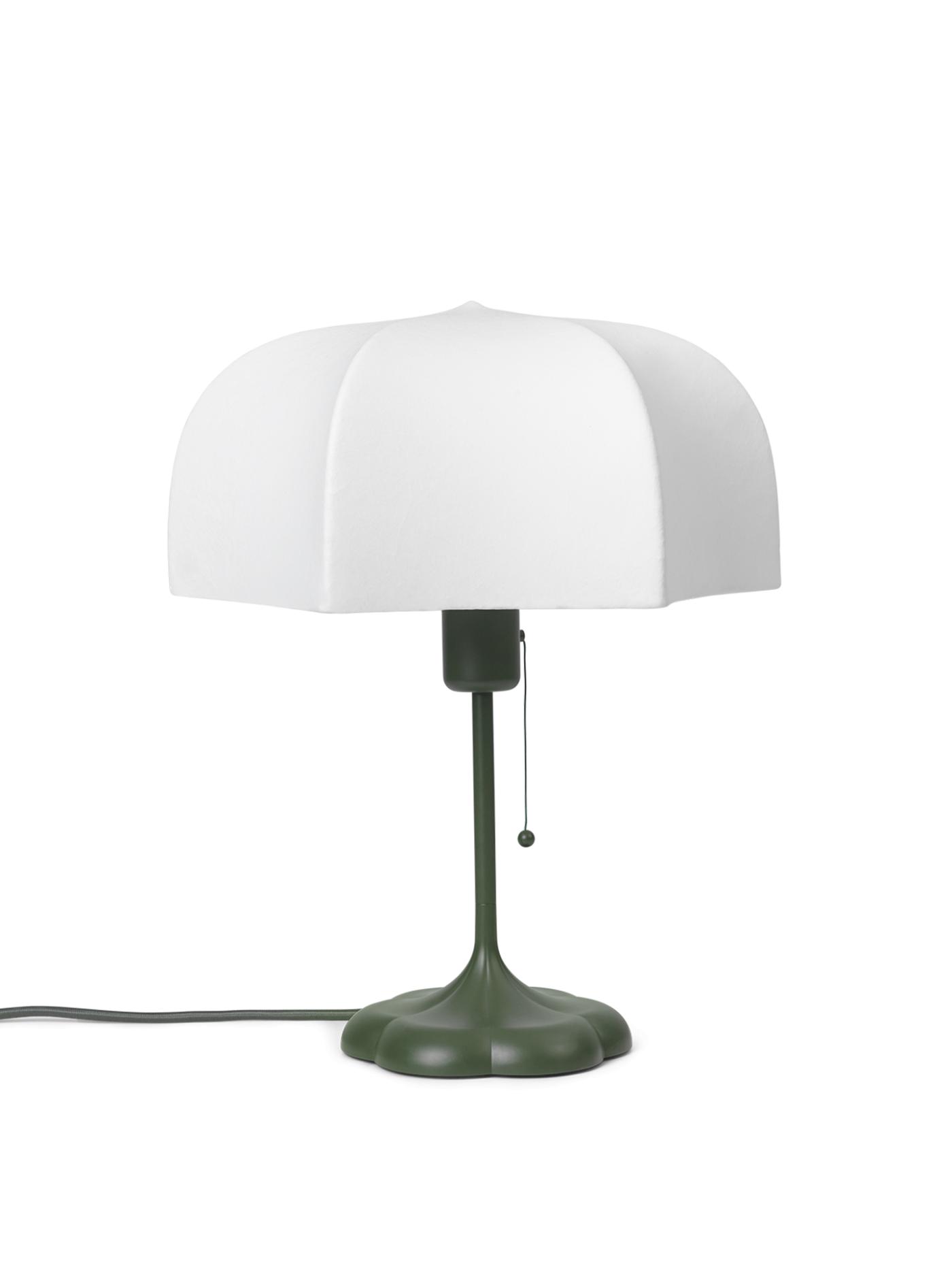 Poem Table Lamp – White/Grass Green – Ul Lighting