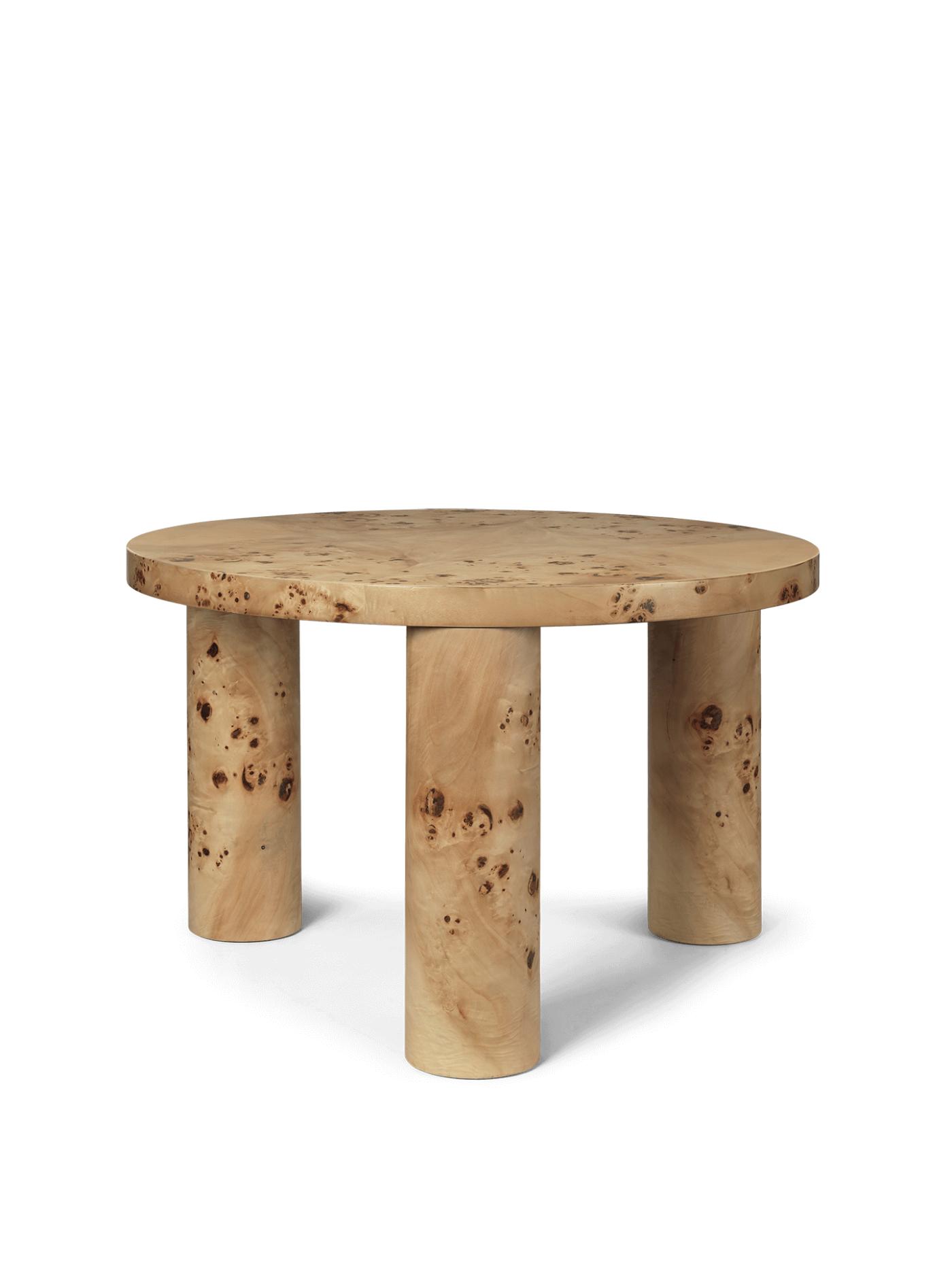 Post Coffee Table – Small – Poplar Burl Veneer Furniture