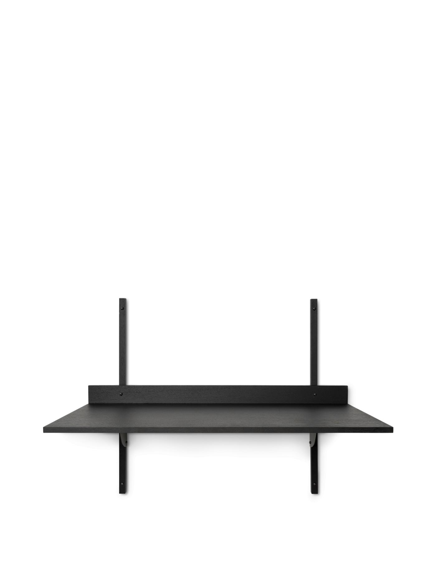 Sector Desk – Black Ash/Black Brass Furniture