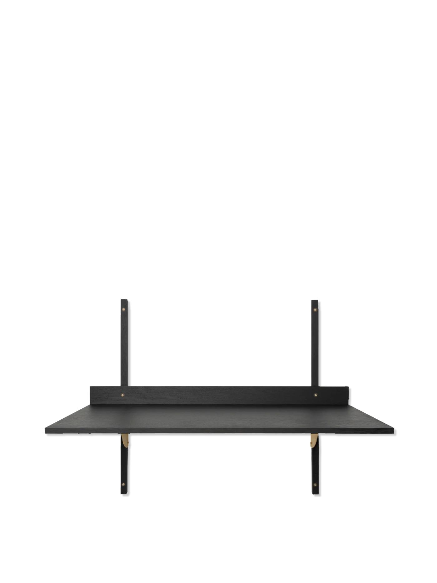 Sector Desk – Black Ash/Brass Furniture