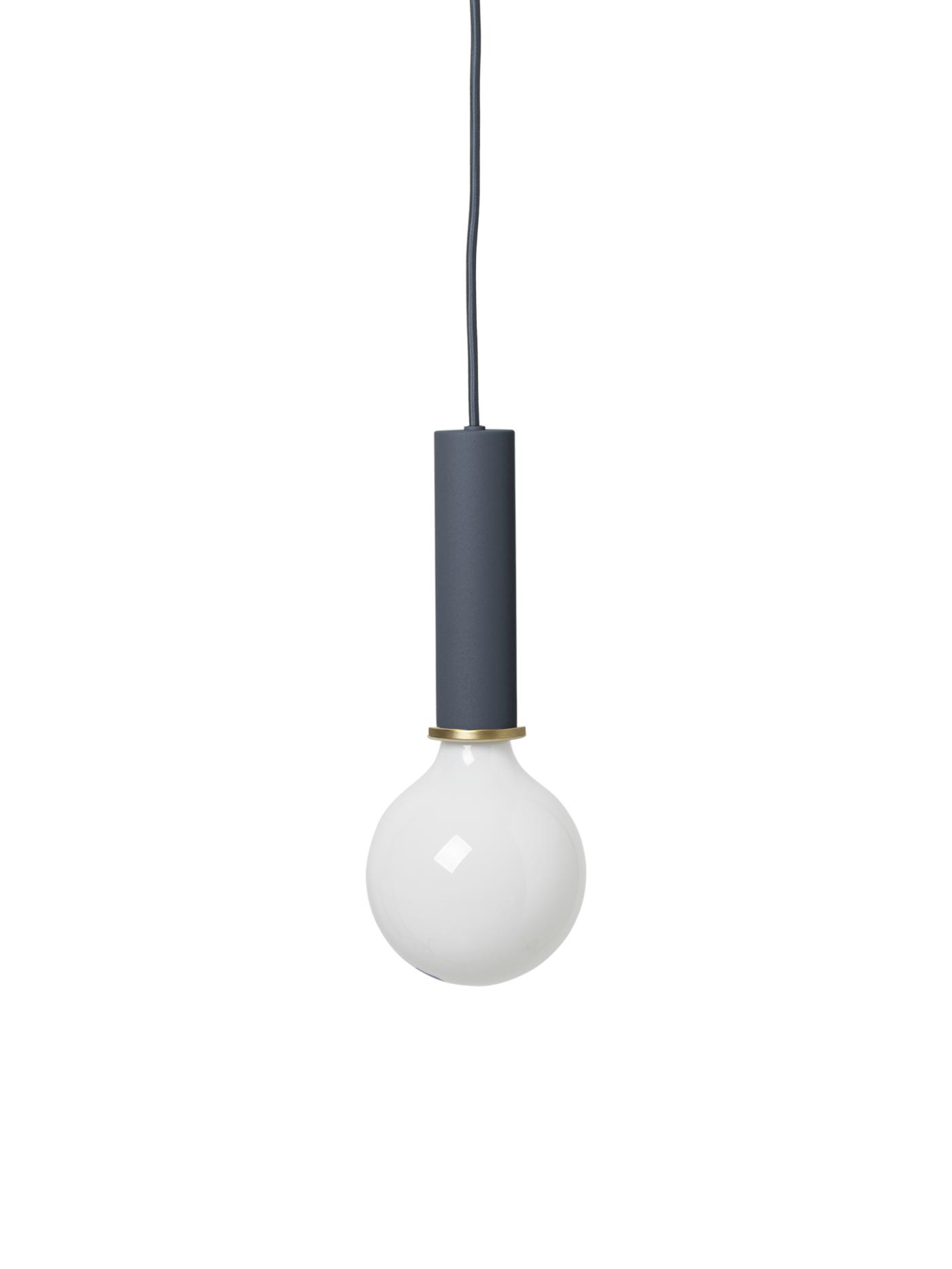 Socket Pendant High – Dark Blue – Ul Lighting