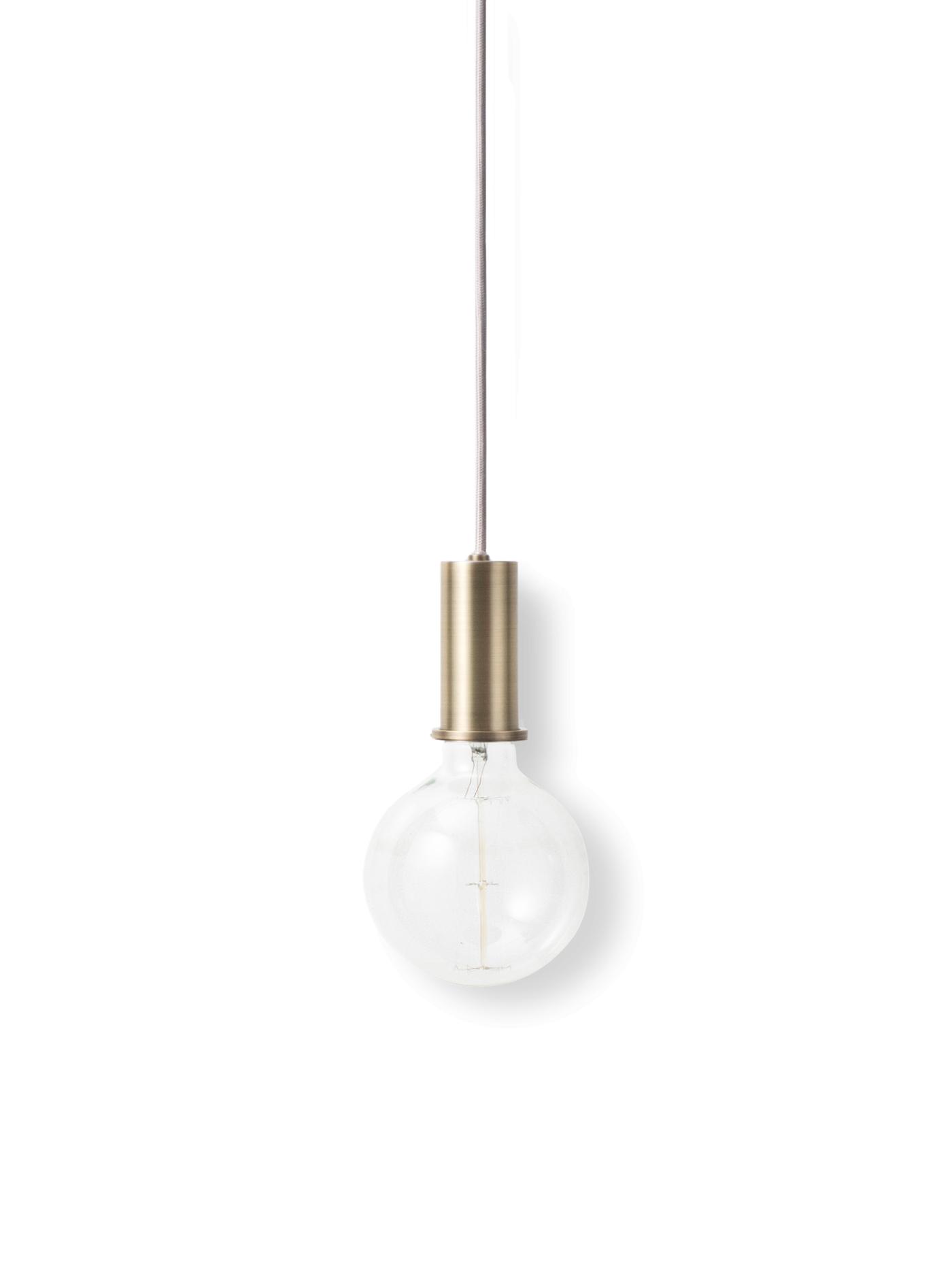 Socket Pendant Low – Brass – Ul Lighting