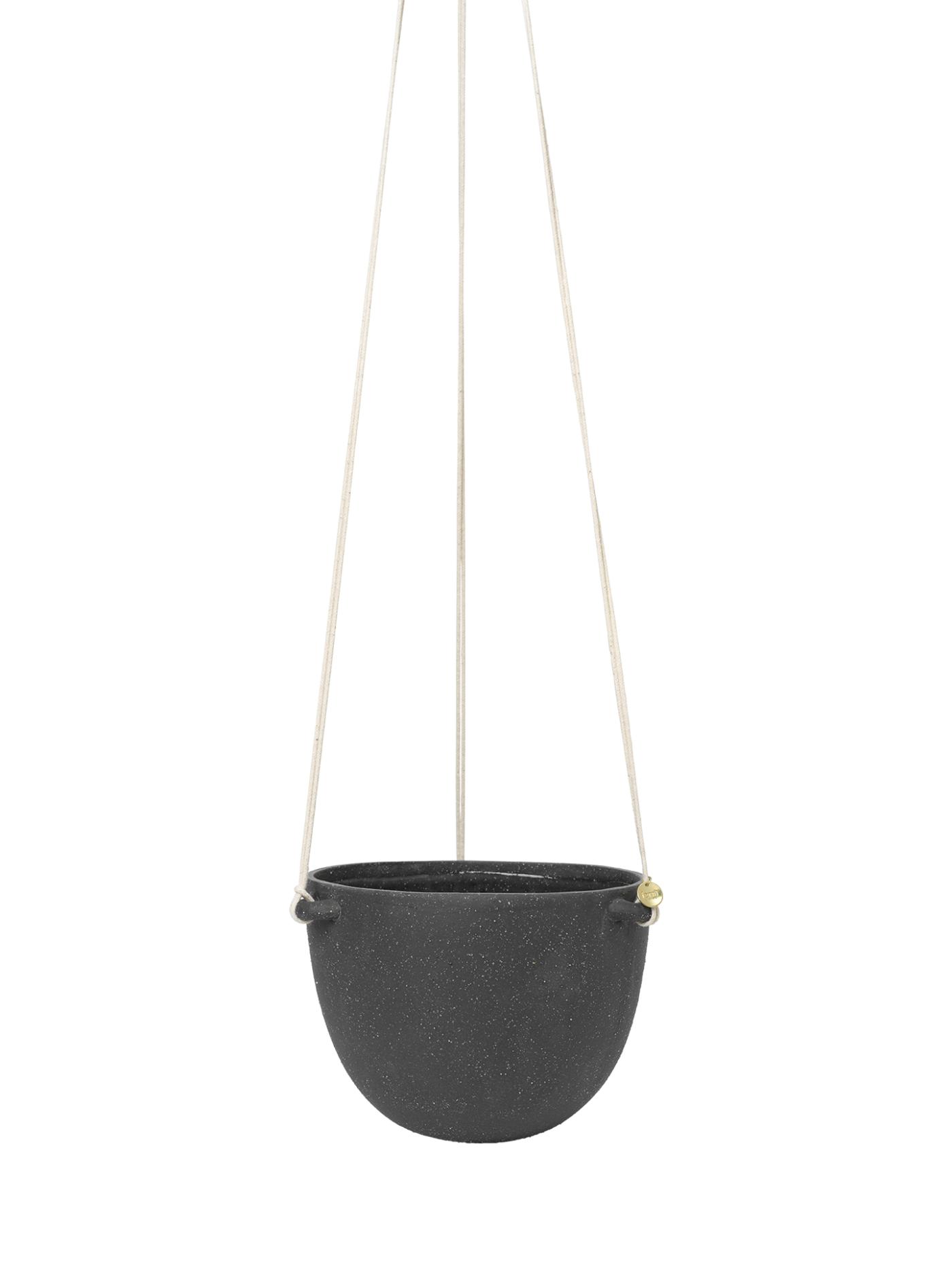 Speckle Hanging Pot – Large – Dark Grey Accessories