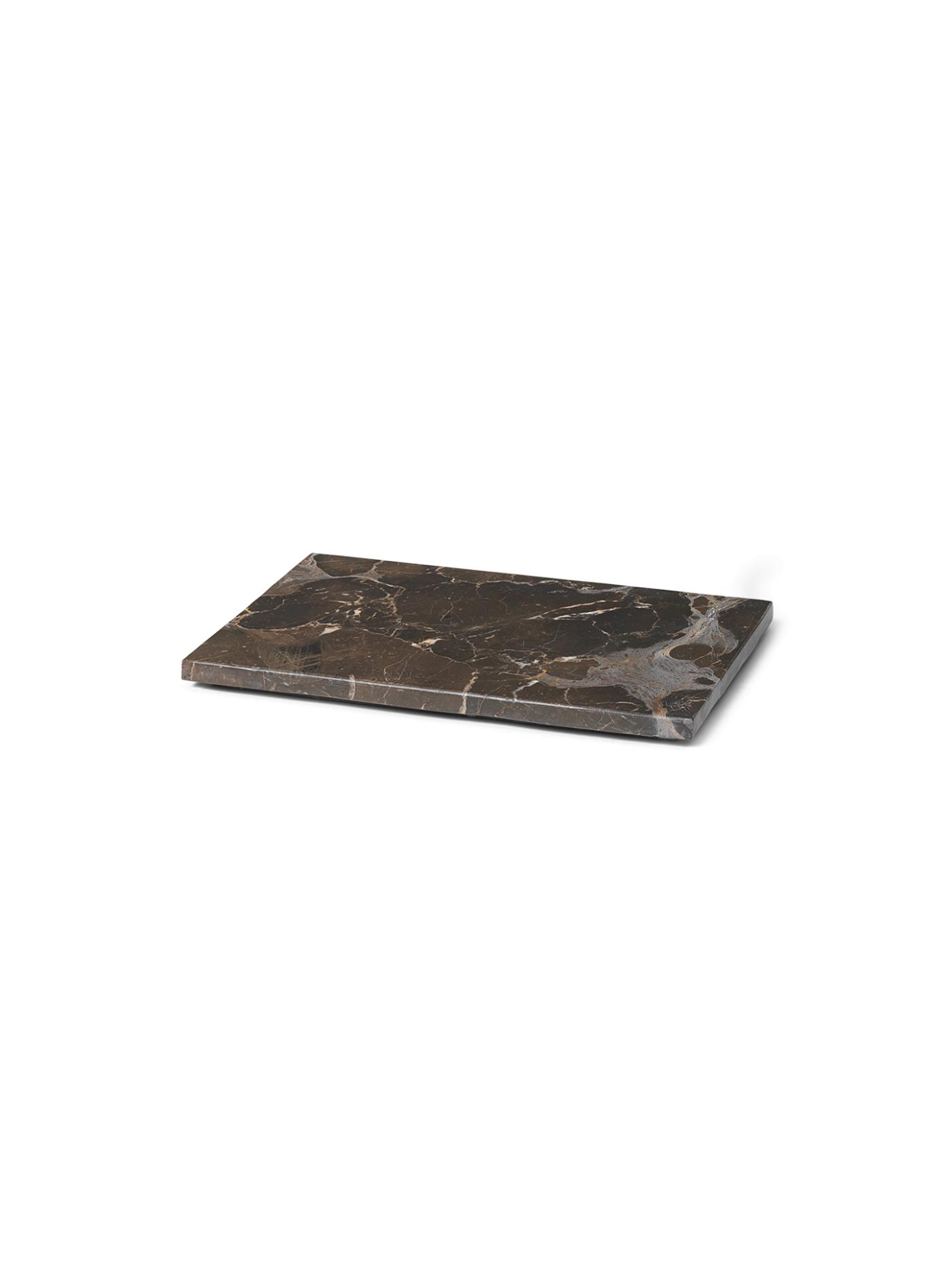 Tray For Plant Box – Marble – Dark Brown Accessories