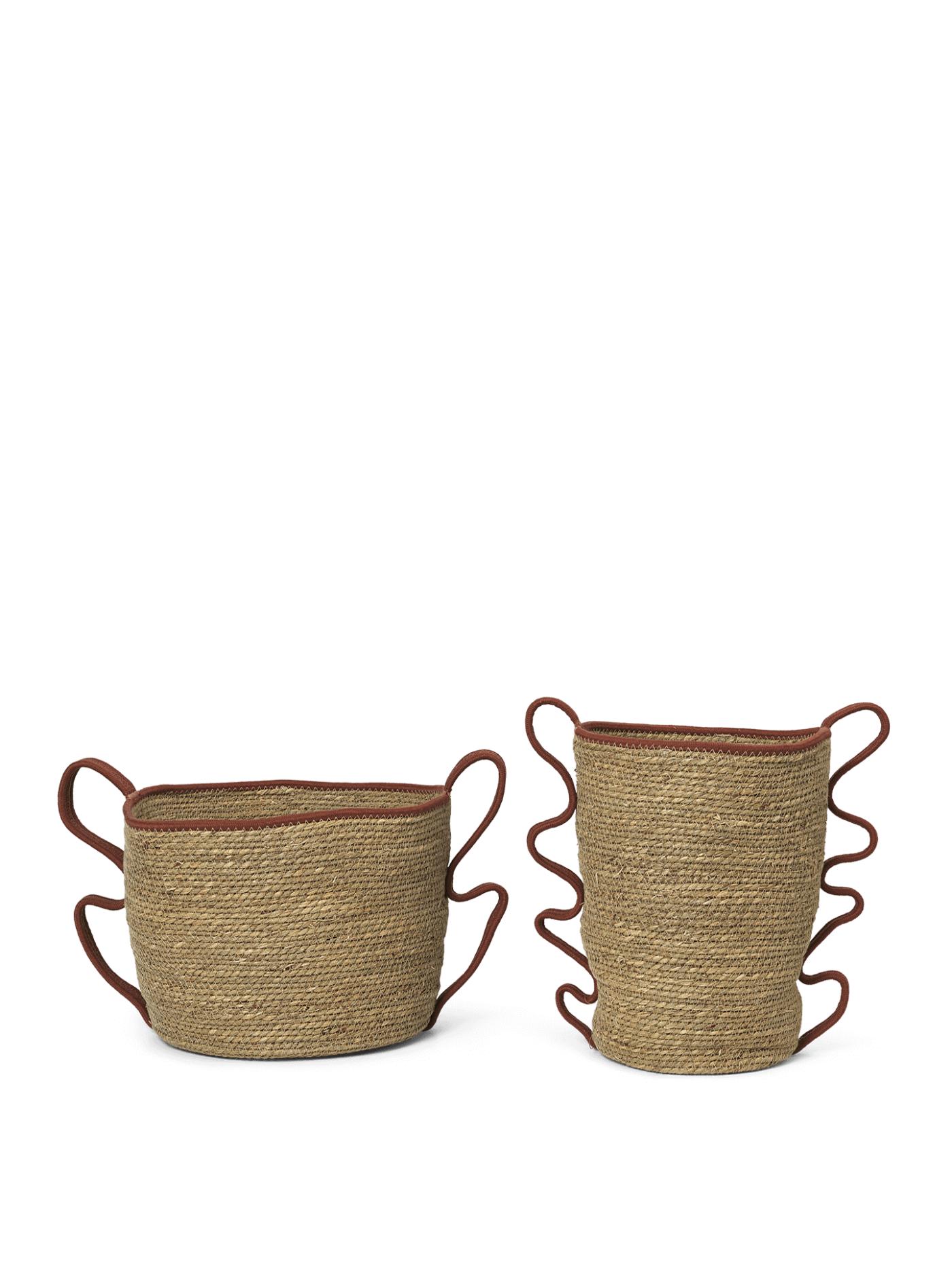 Verso Baskets – Set Of 2 – Brick Accessories