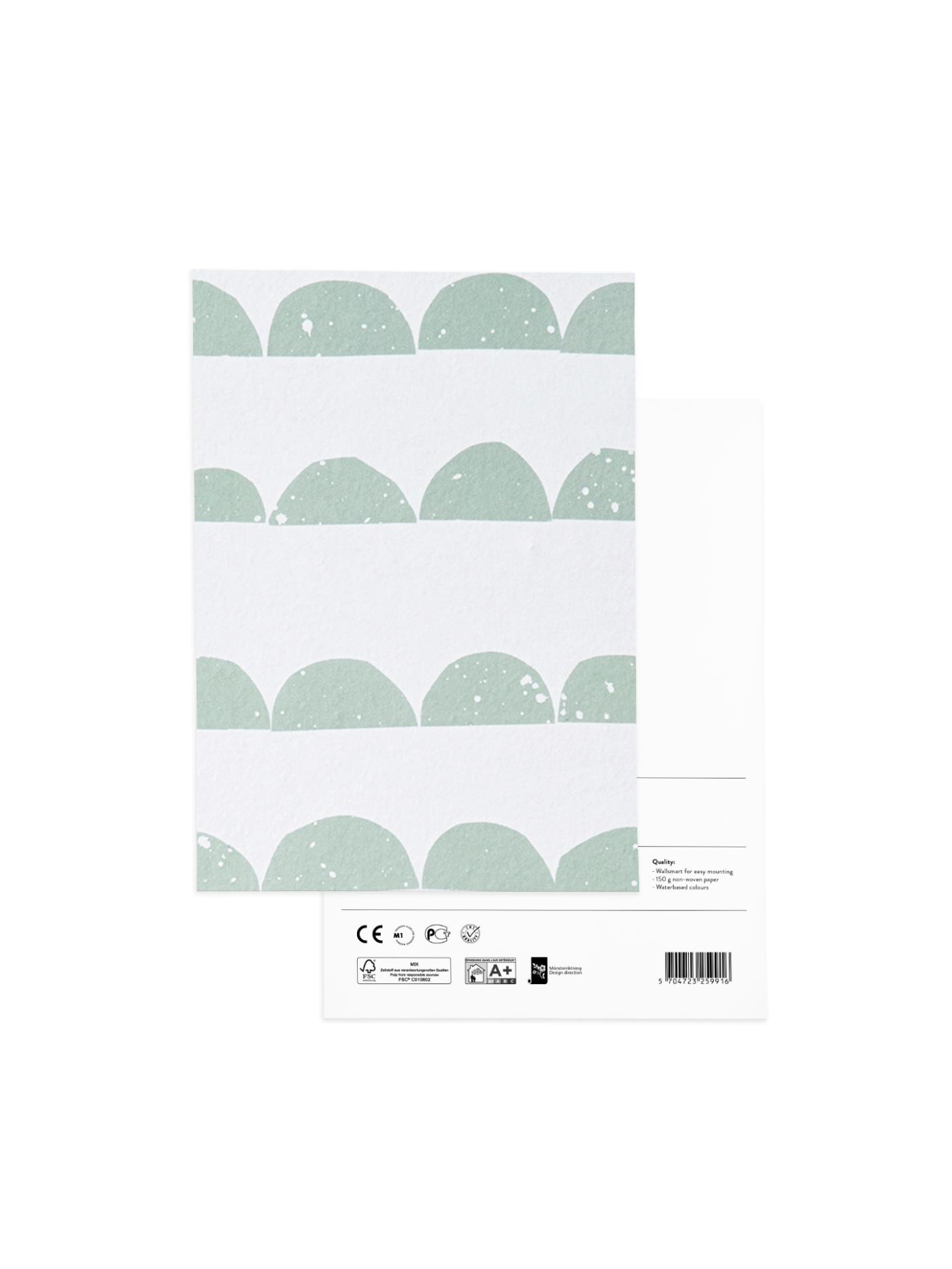 Wallpaper Sample – Half Moon – Mint Accessories