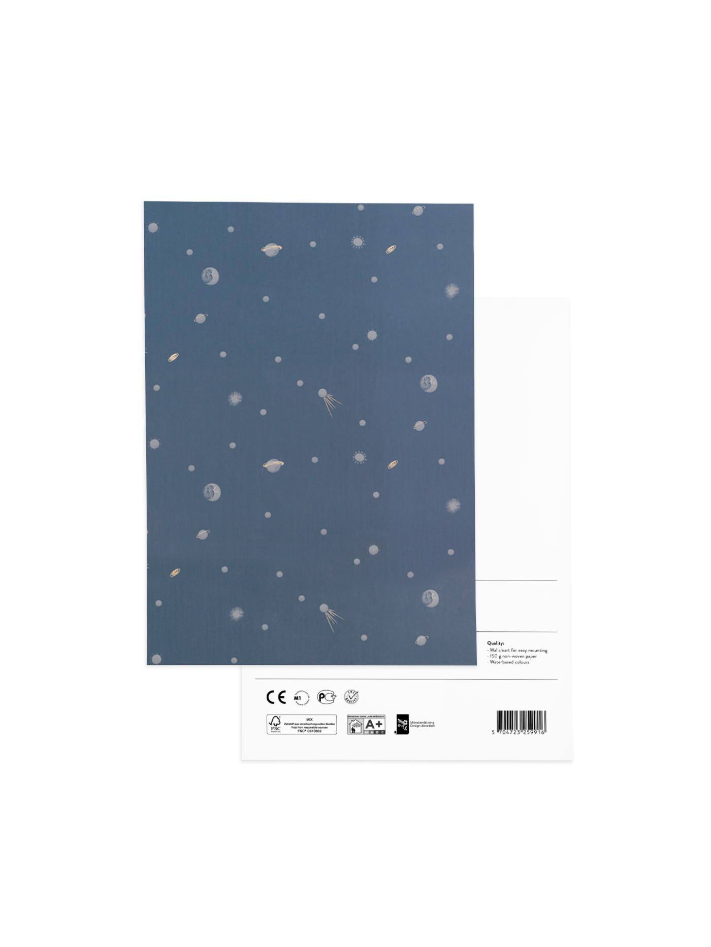 Wallpaper Sample – Moon – Dark Blue Accessories