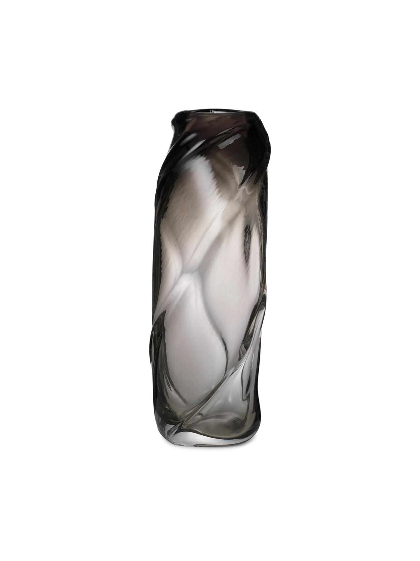 Water Swirl Vase – Tall – Smoked Grey Accessories