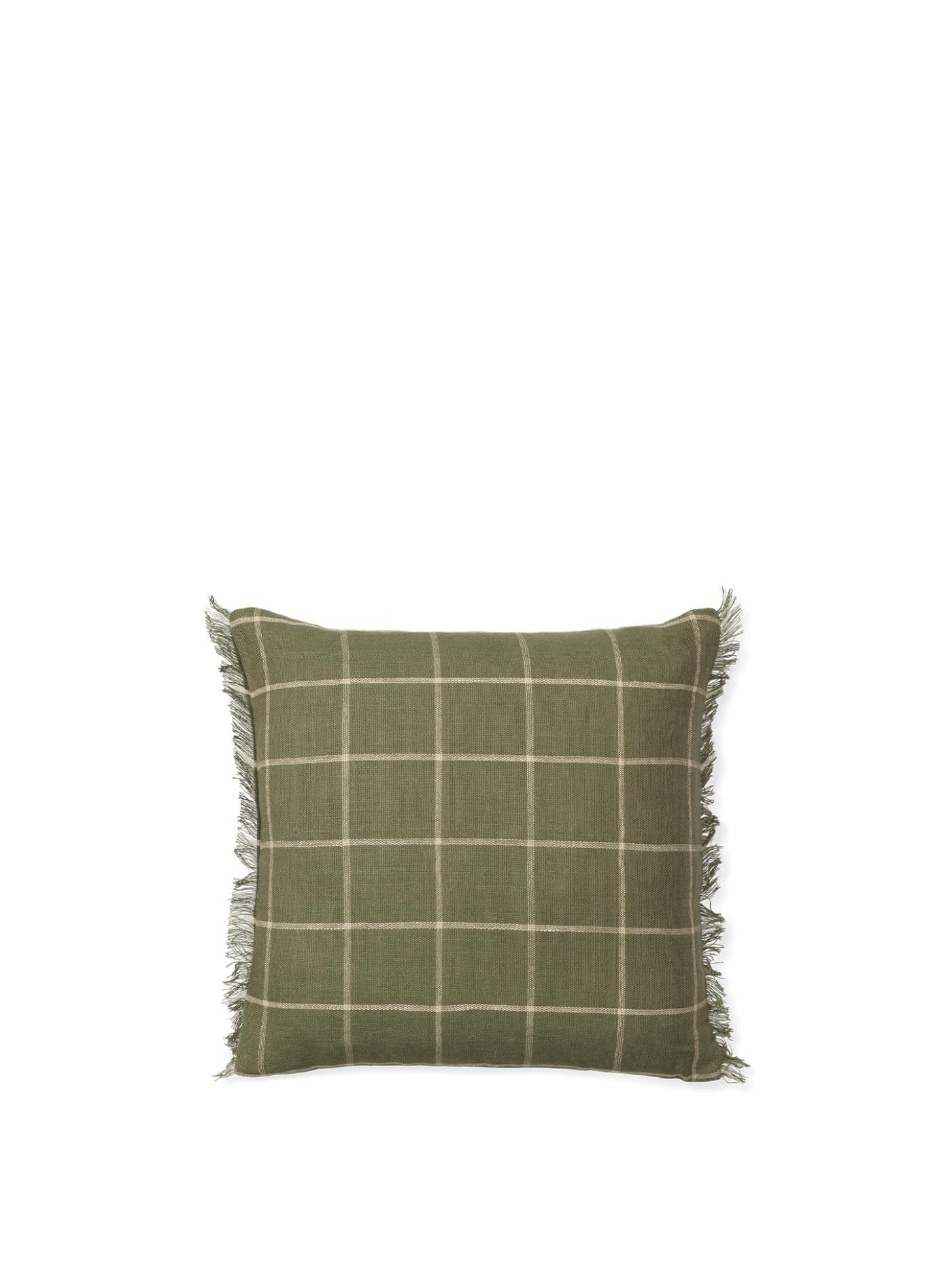 Calm Cushion – Olive/Off-White Cushions