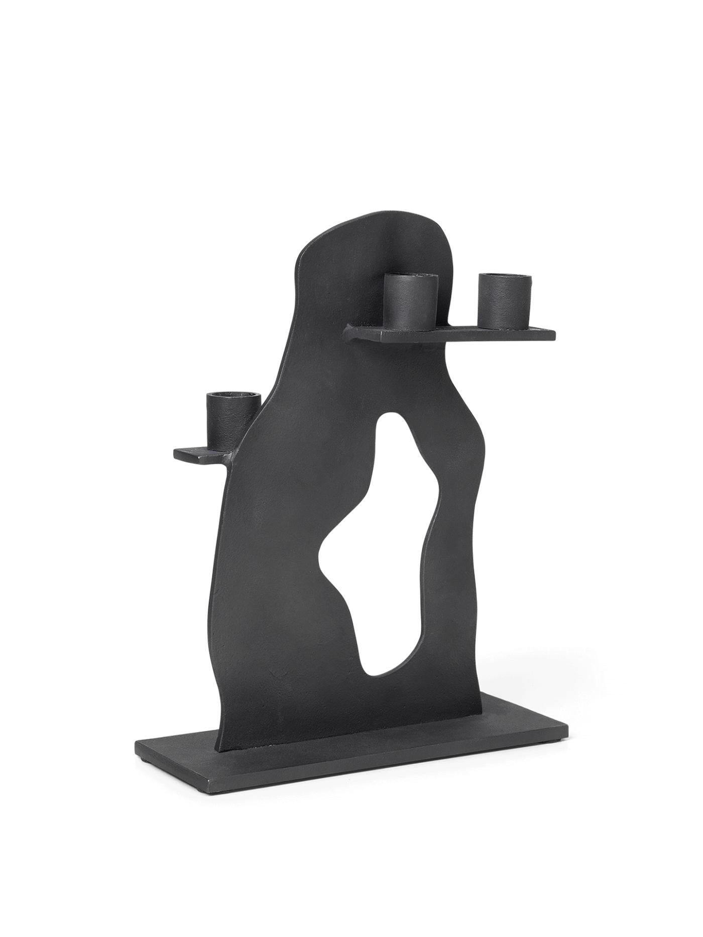 Erode Candle Holder – Black Aluminium Accessories