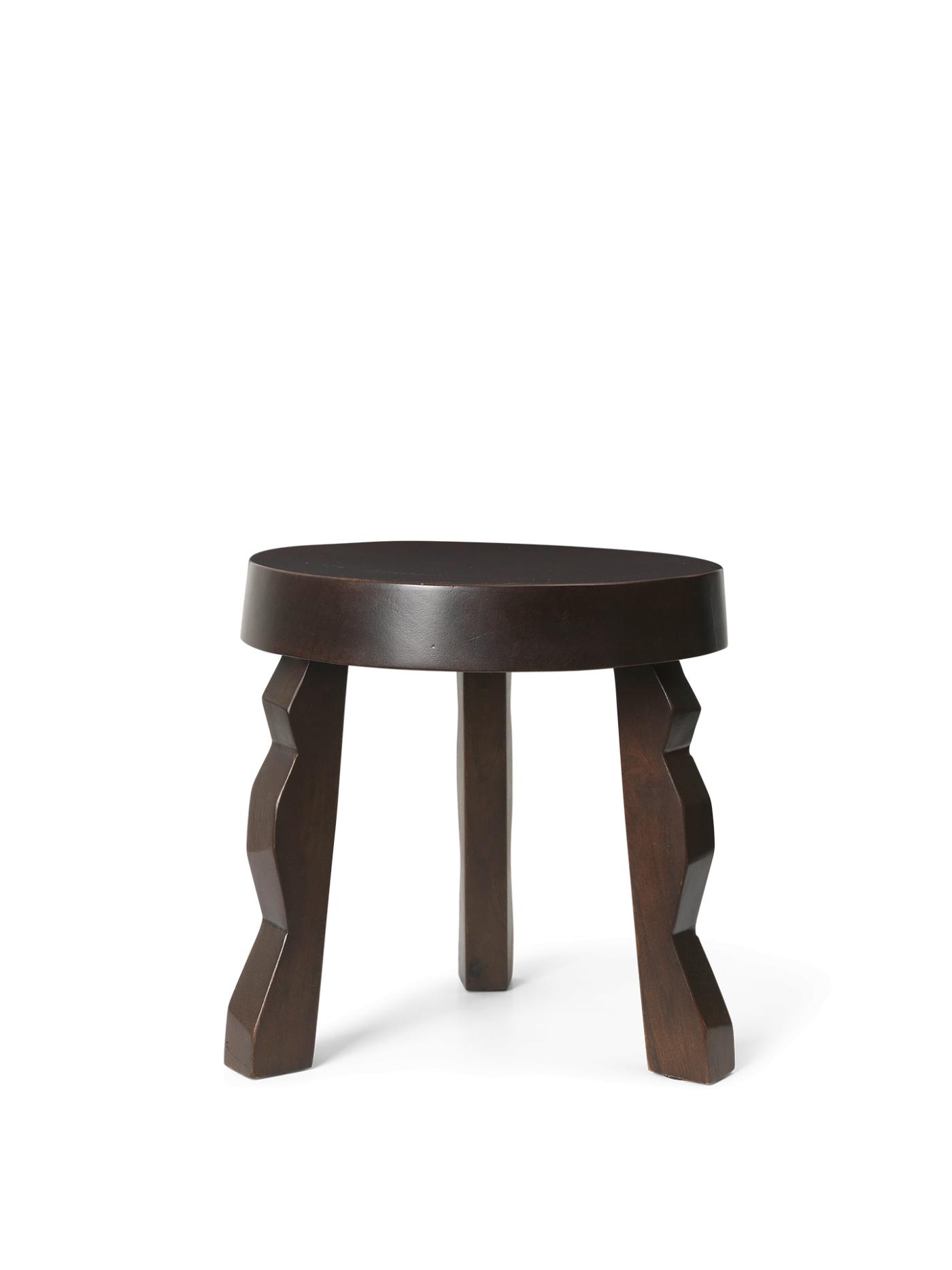 Faye Stool – Dark Stained Mango Wood Chairs And Benches