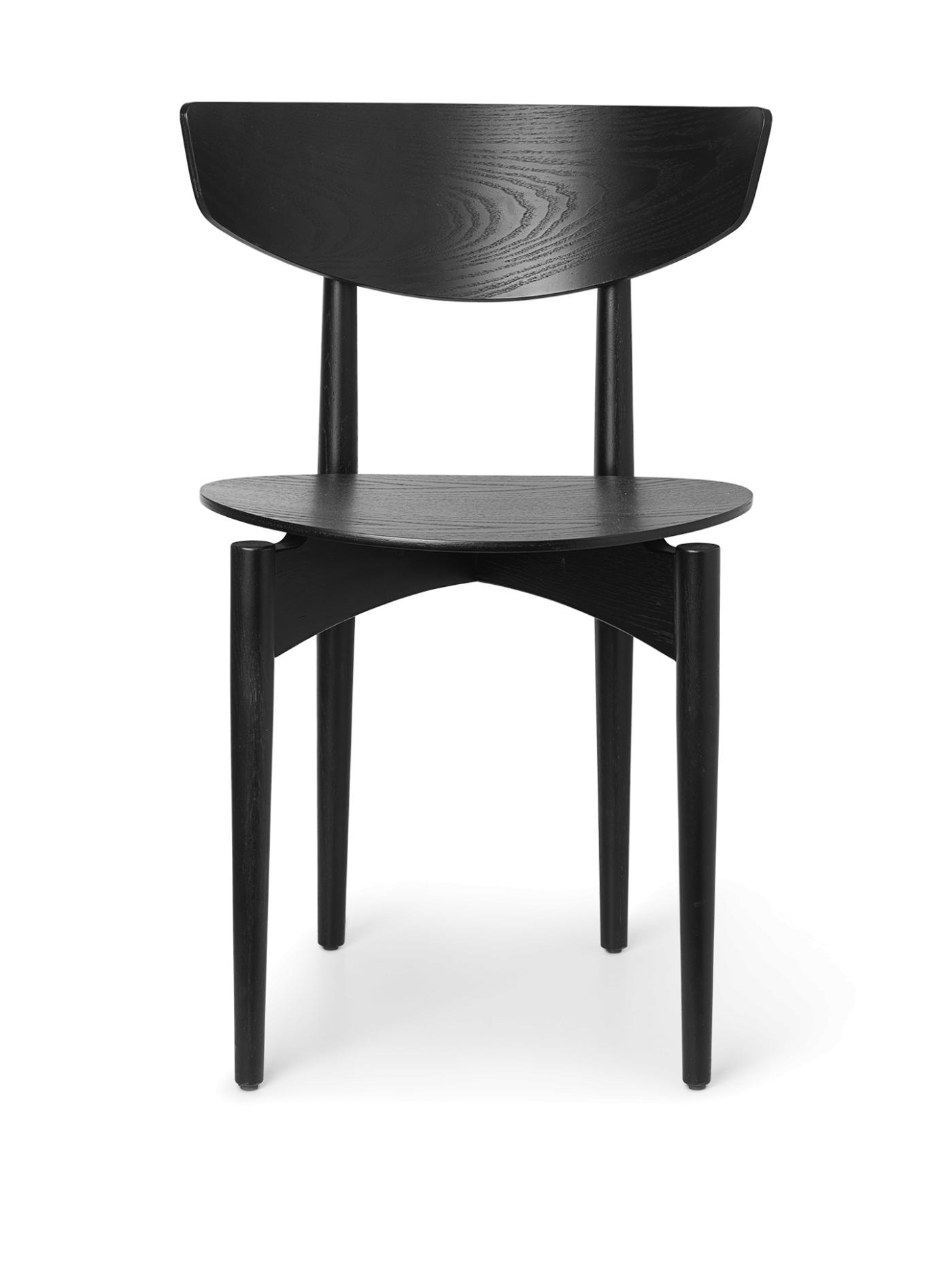 Herman Dining Chair – Wood – Black Chairs And Benches