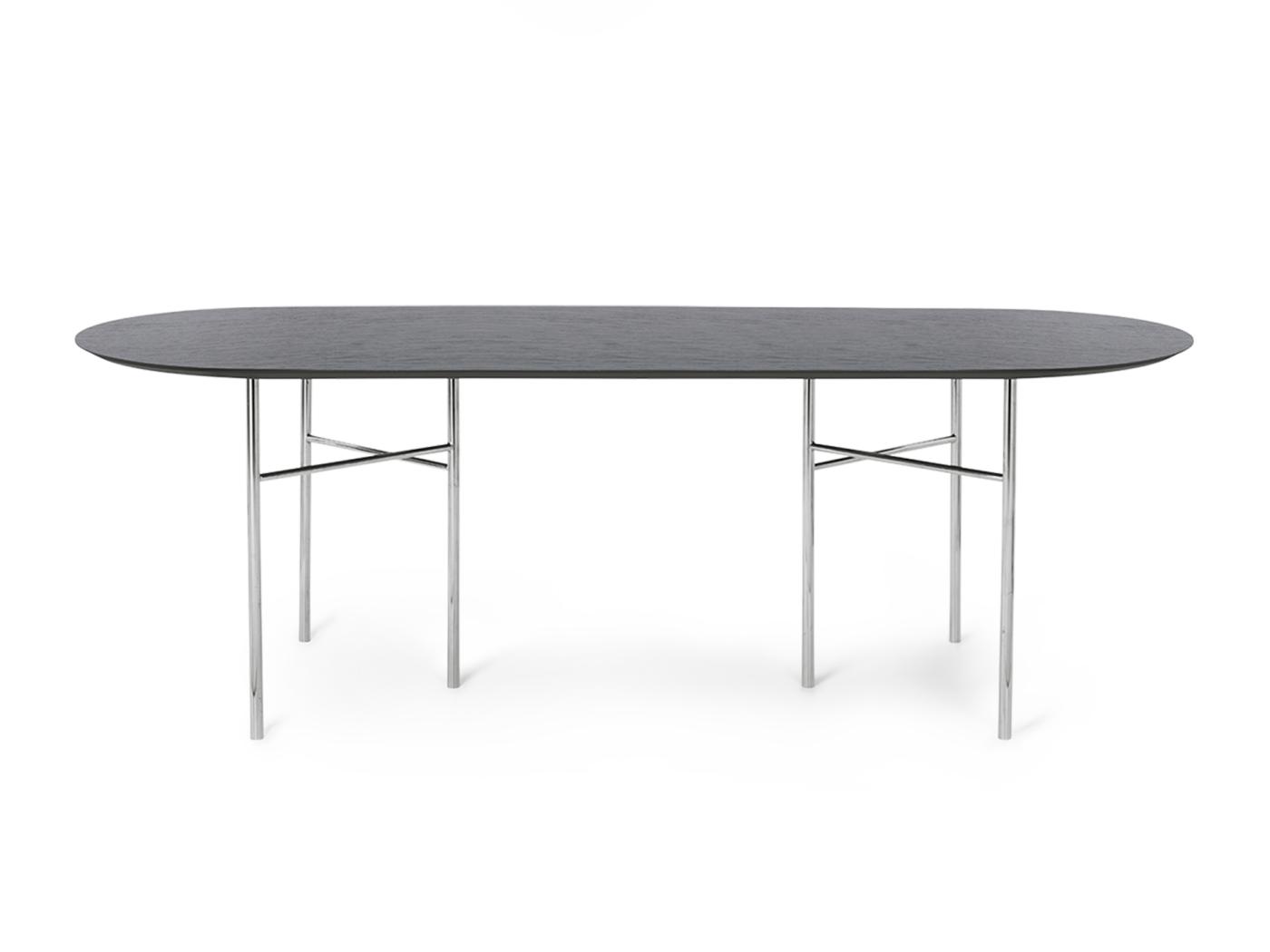 Mingle Table Top – Oval – Black Veneer Furniture