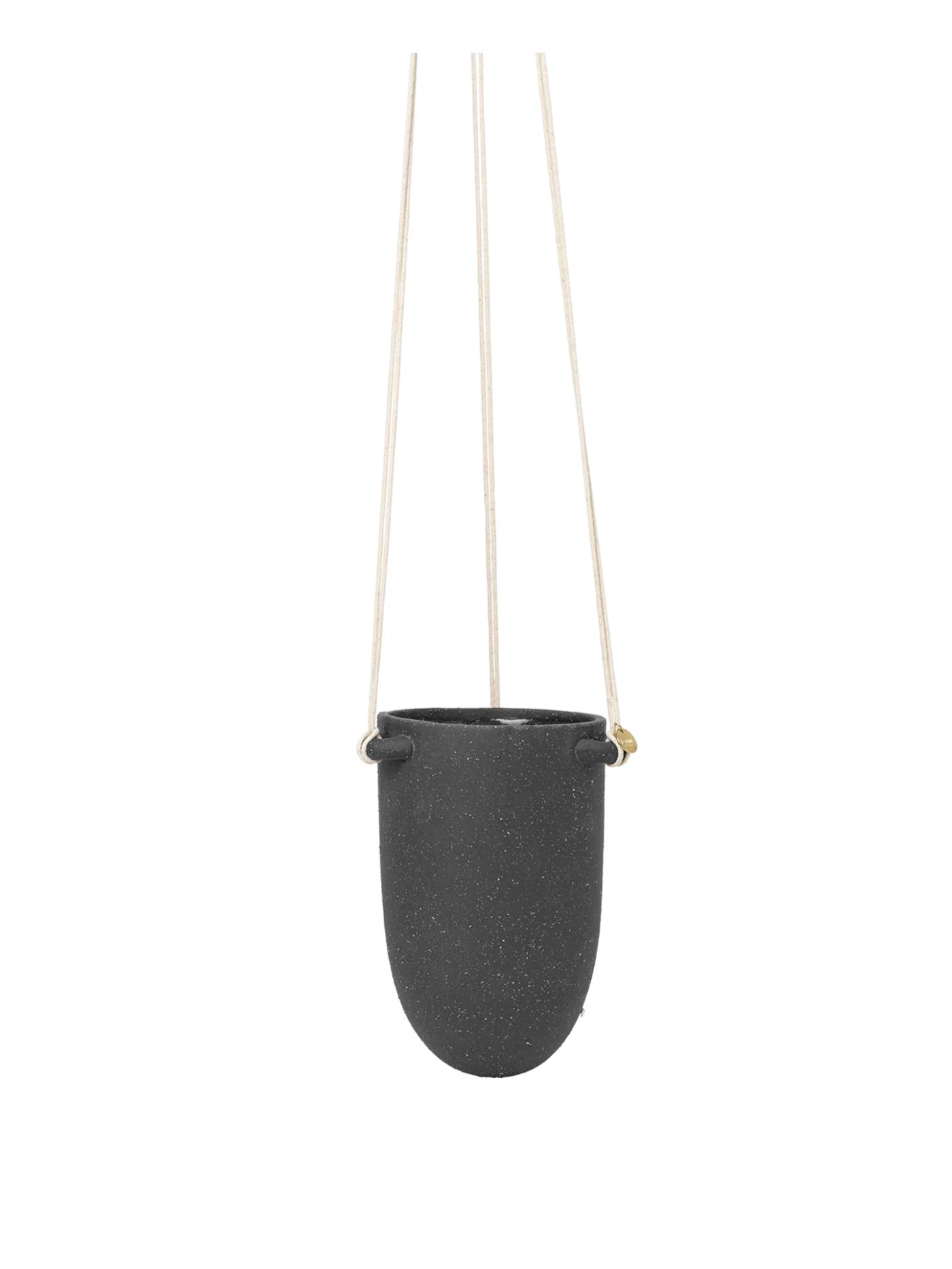 Speckle Hanging Pot – Small – Dark Grey Accessories