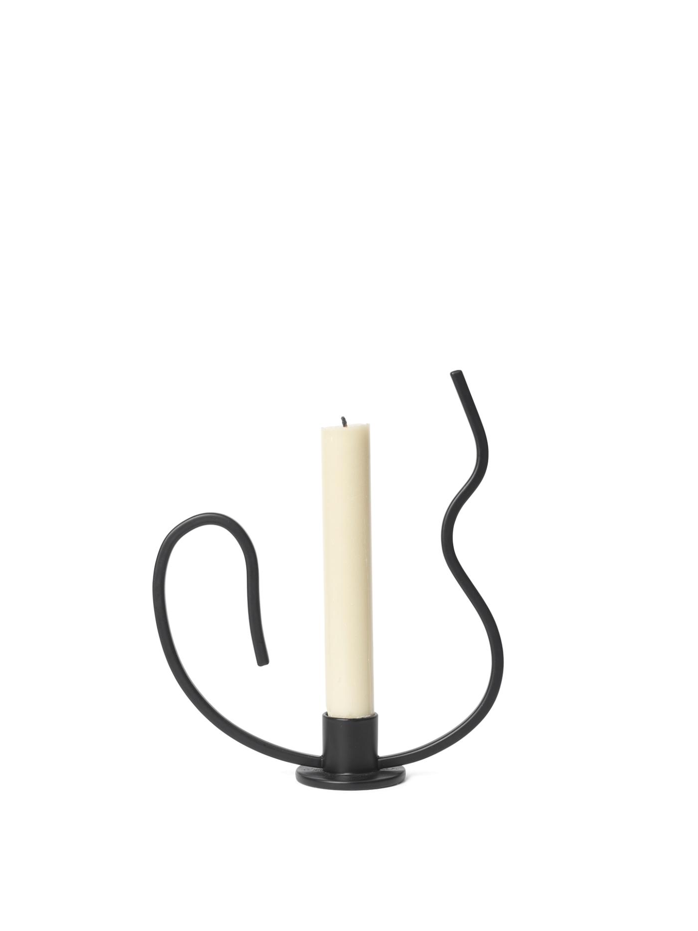 Valse Candle Holder – Low – Black Accessories